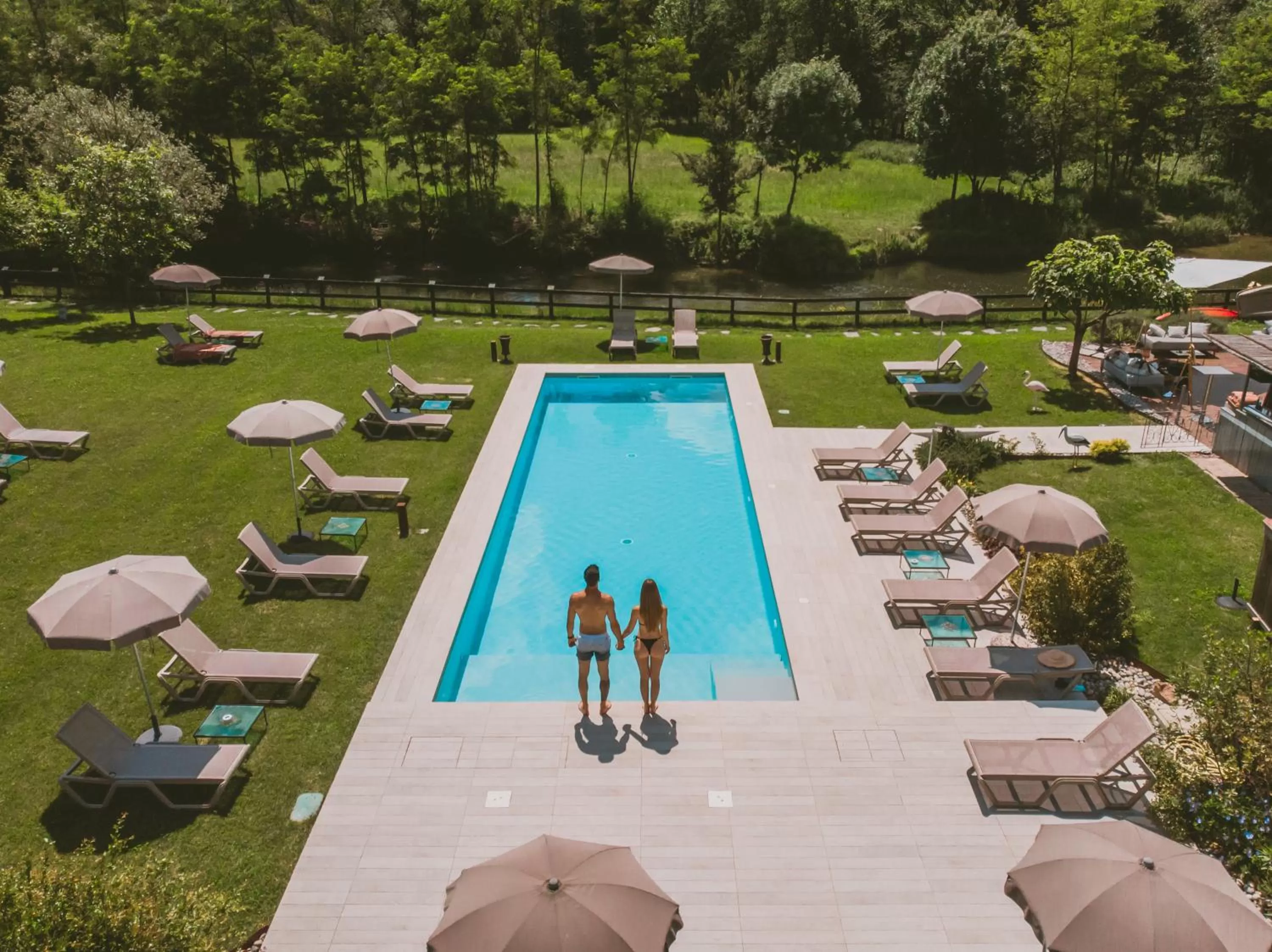Garden view in Hotel Il Corazziere