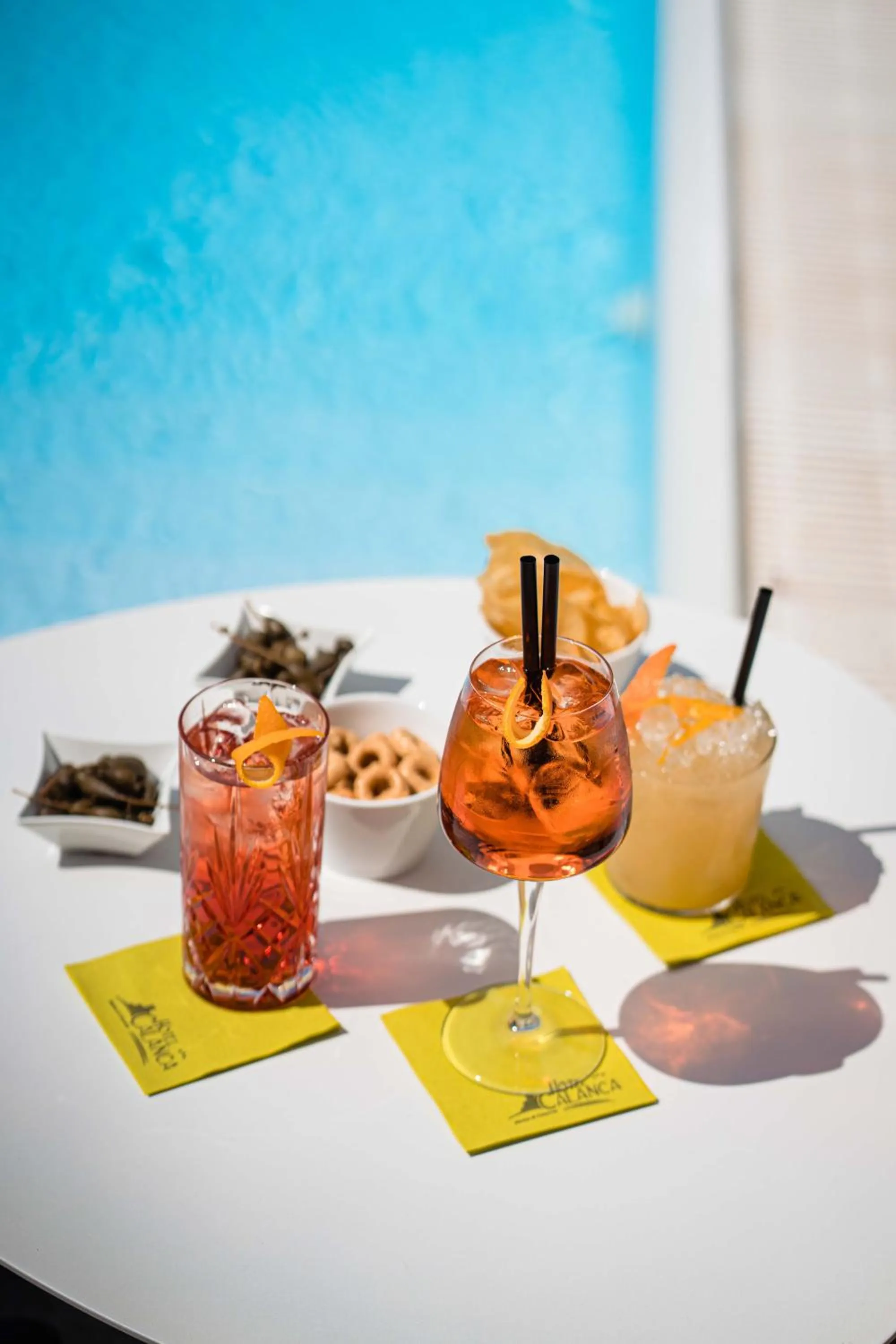 Swimming pool in Hotel Calanca