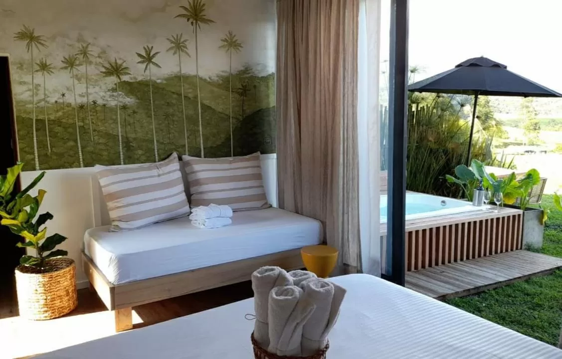 bunk bed in Ecohotel Monte Tierra Habitaciones y Glamping