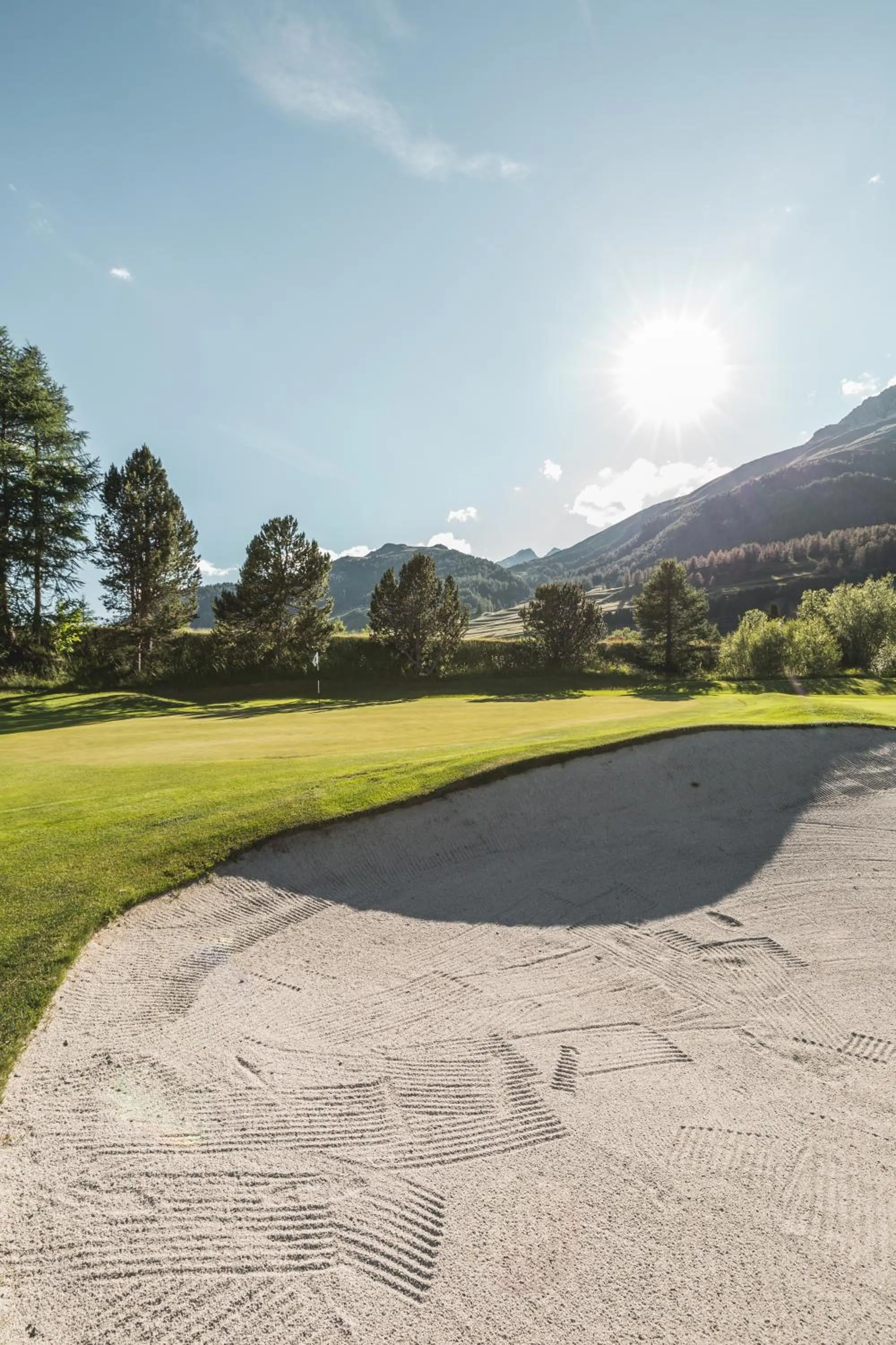 Golfcourse in Cresta Palace Celerina St Moritz Ski In and Ski Out