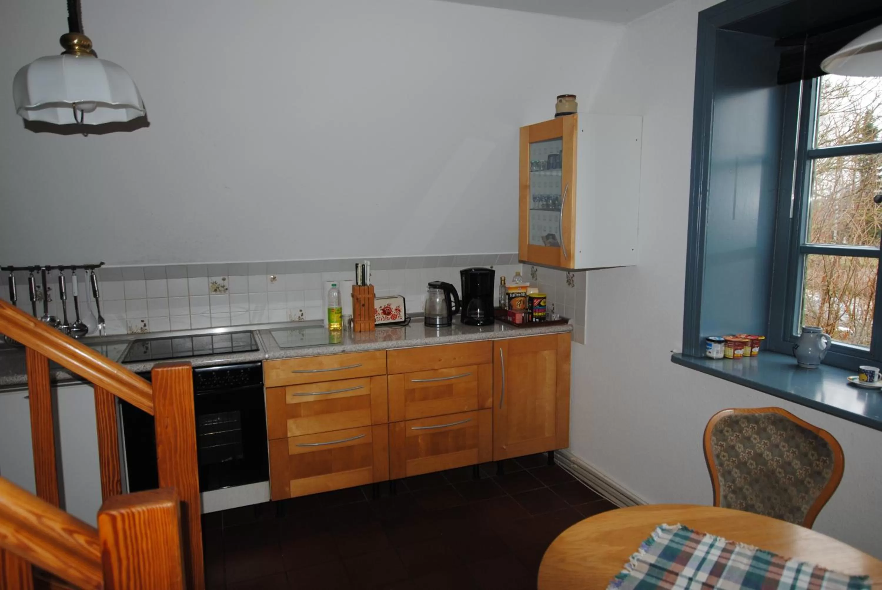 Communal kitchen in Gästehaus Howe