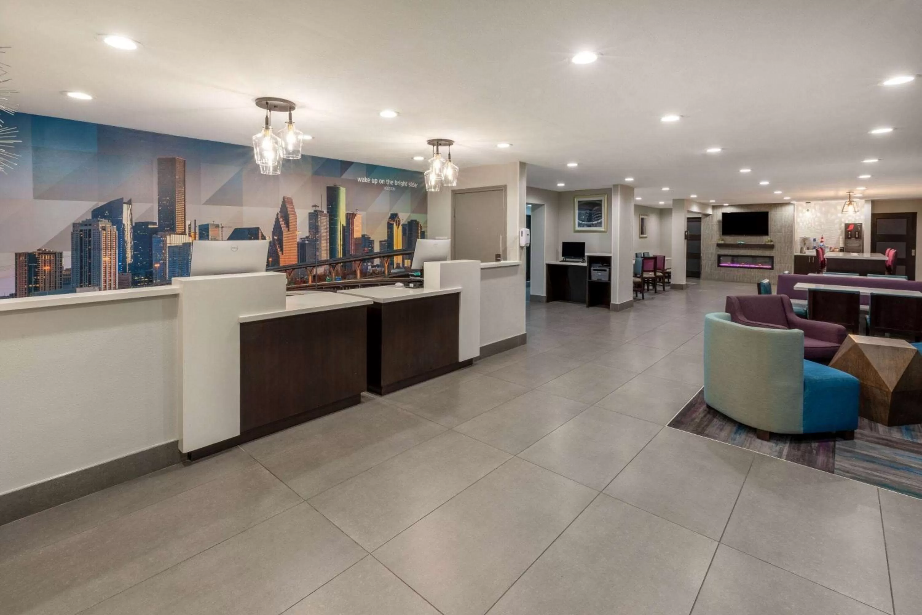 Lobby or reception in La Quinta by Wyndham Houston NW Brookhollow