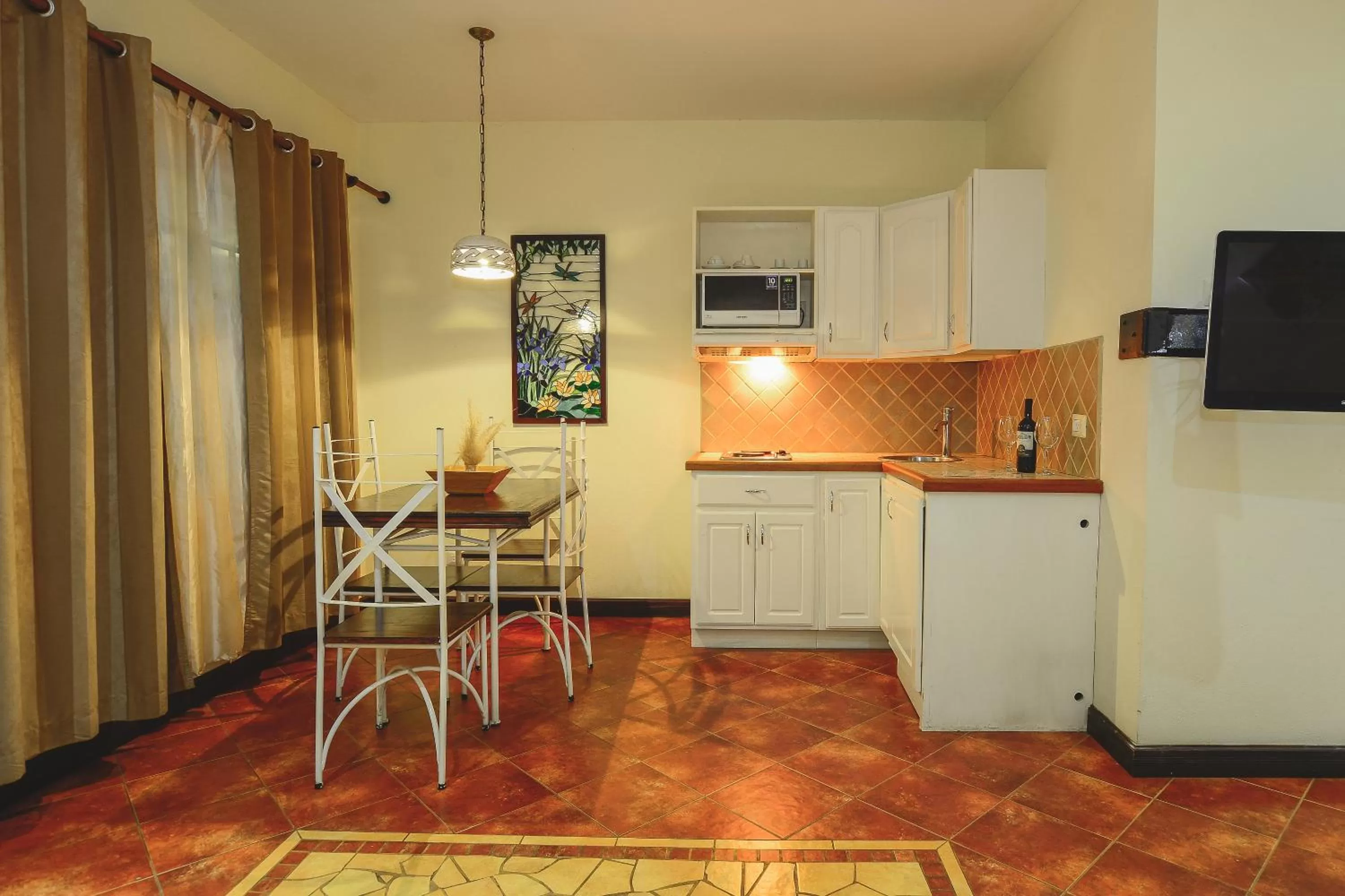 Kitchen or kitchenette in Hotel Luisiana