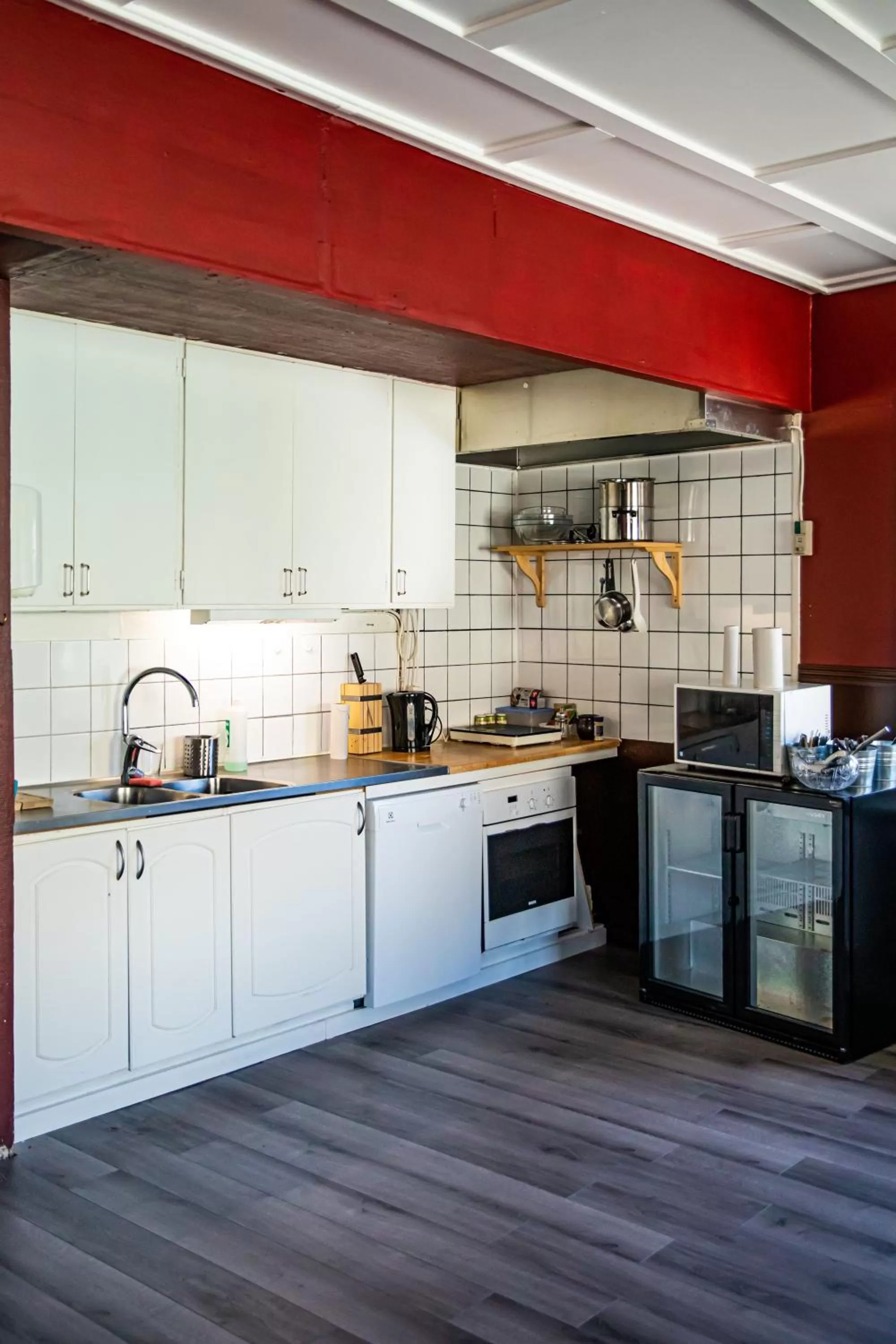 Kitchen or kitchenette in Saga Hotell
