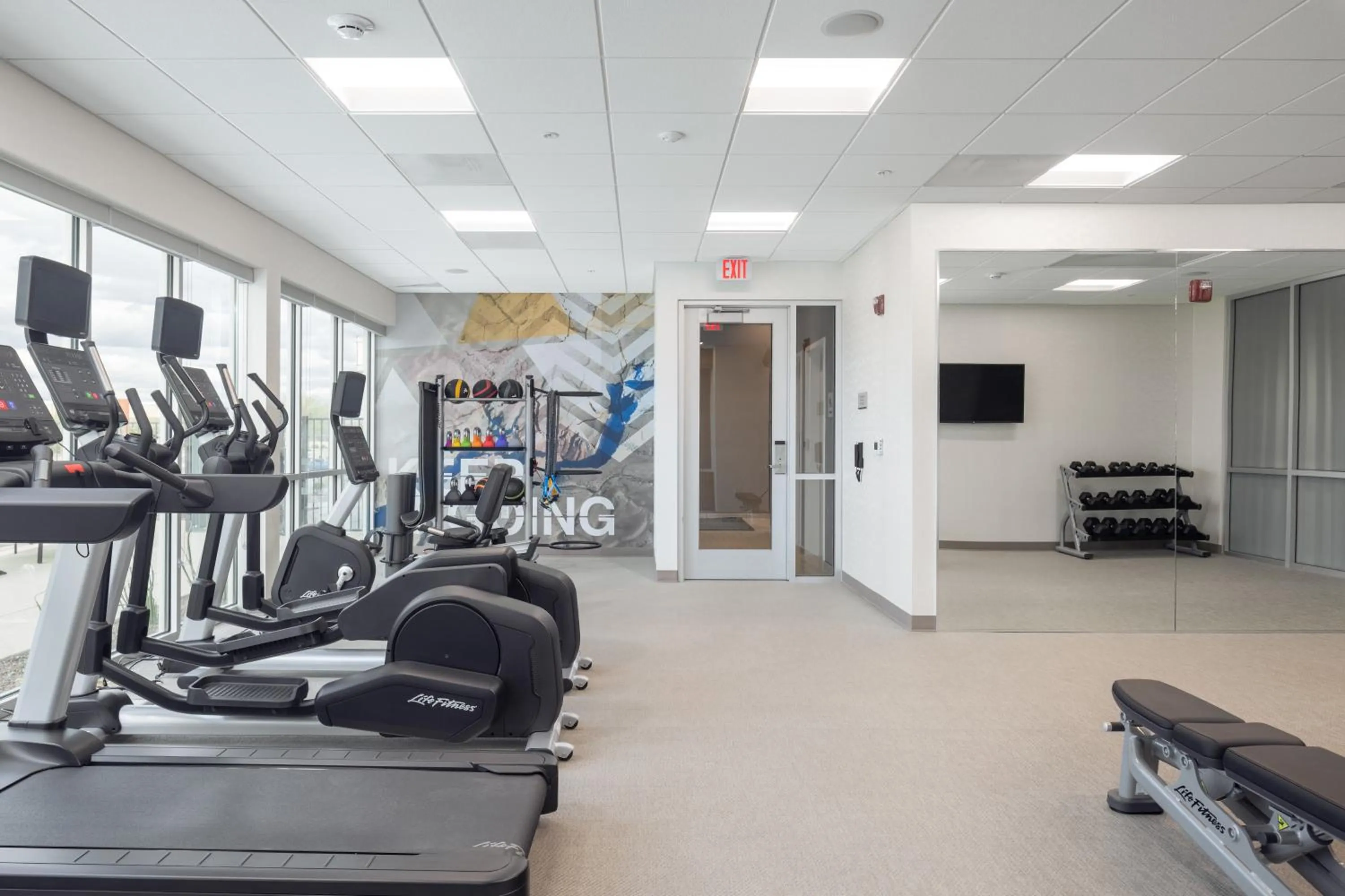 Fitness centre/facilities in SpringHill Suites by Marriott Tucson at The Bridges