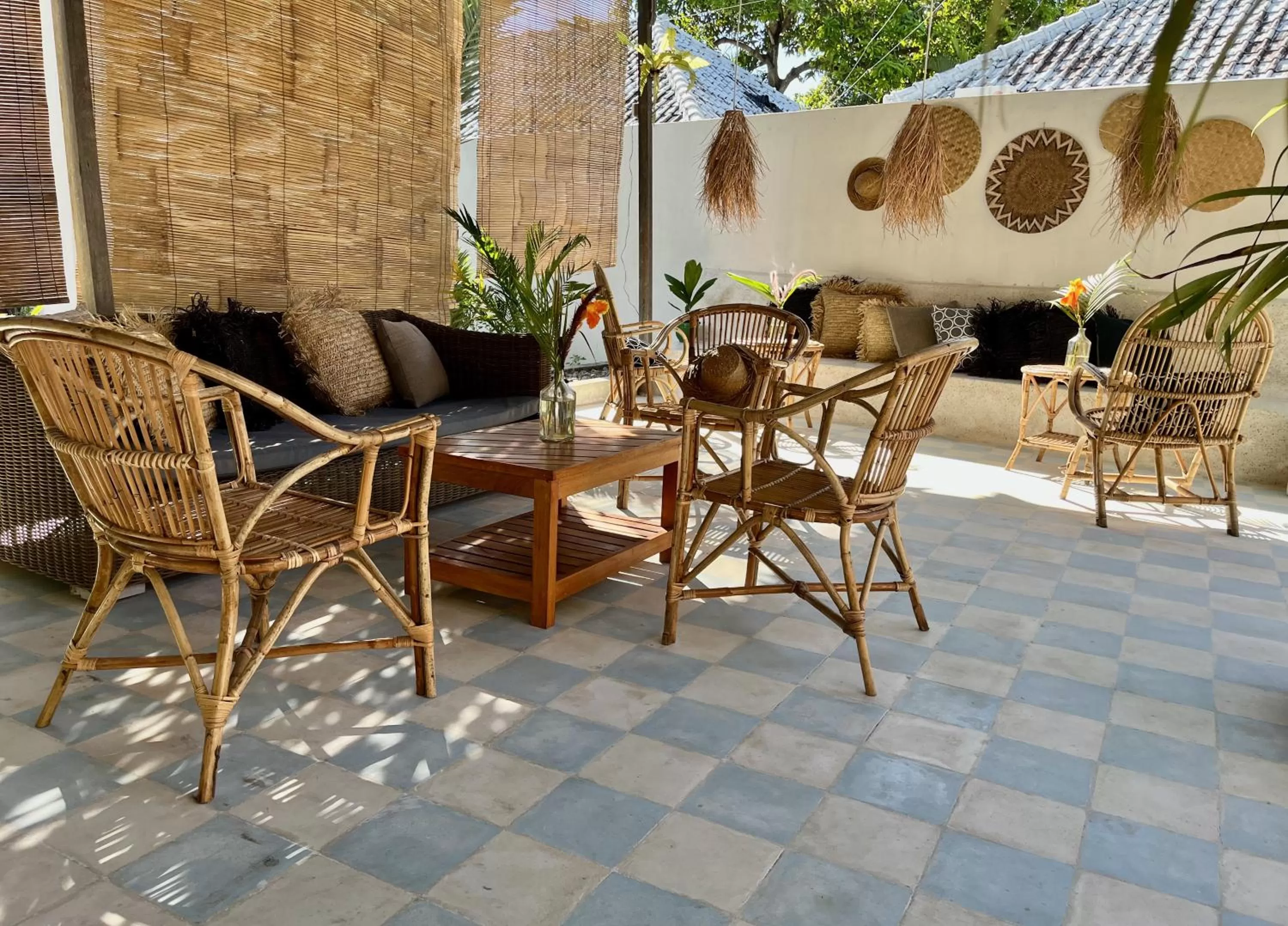 Seating area in Omala Village Gili Air