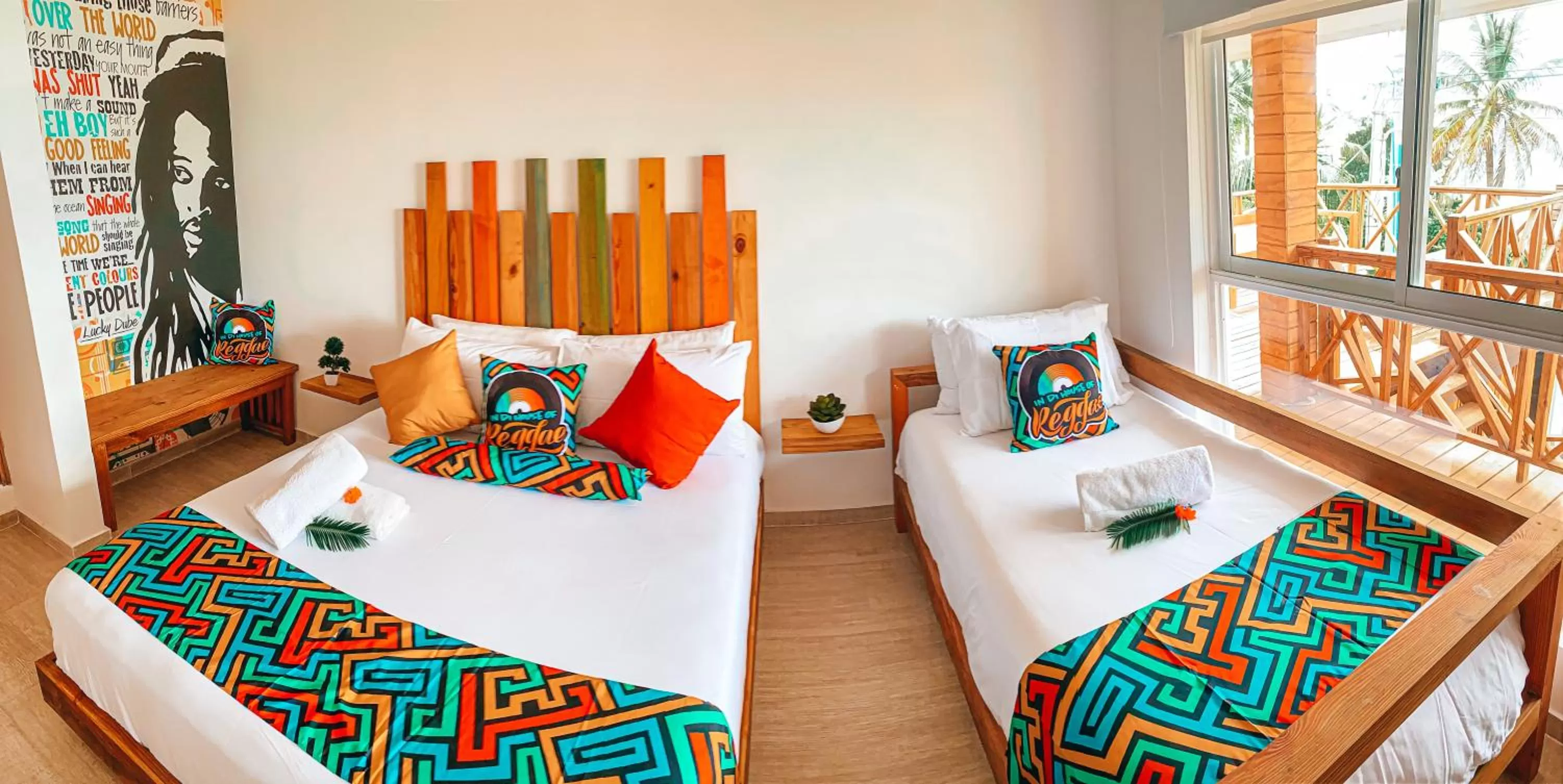 Bedroom, Bed in In Di House of Reggae Boutique