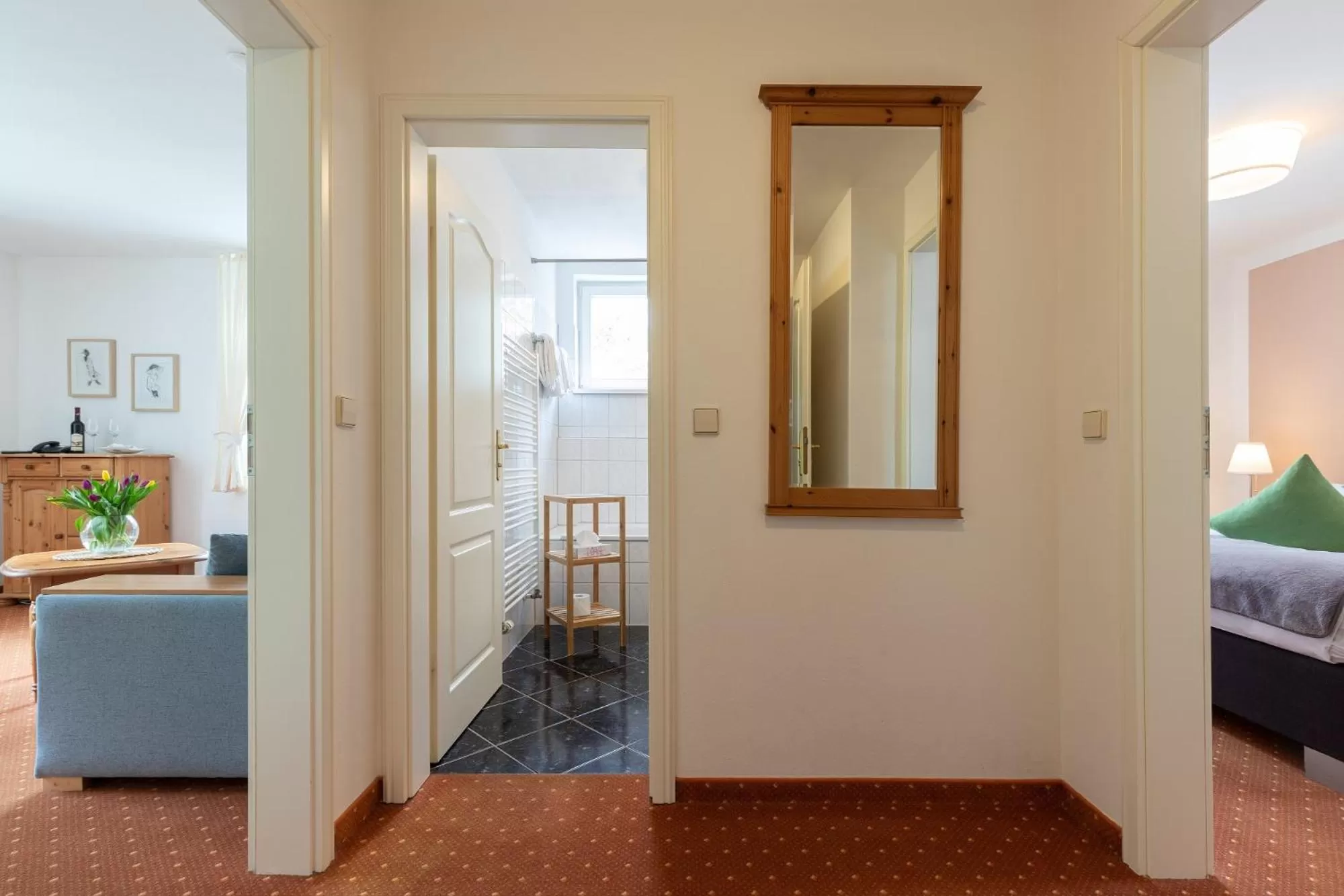 Bed in Seehotel Lindenhof