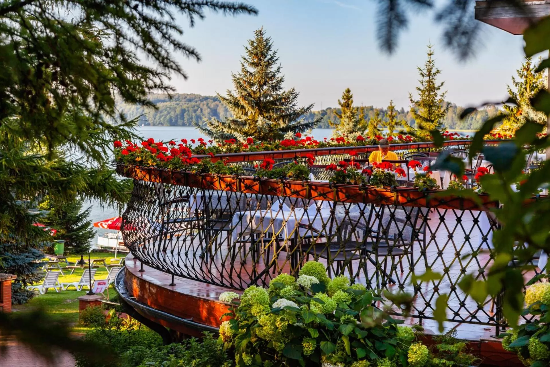 Patio in Hotel Robert's Port