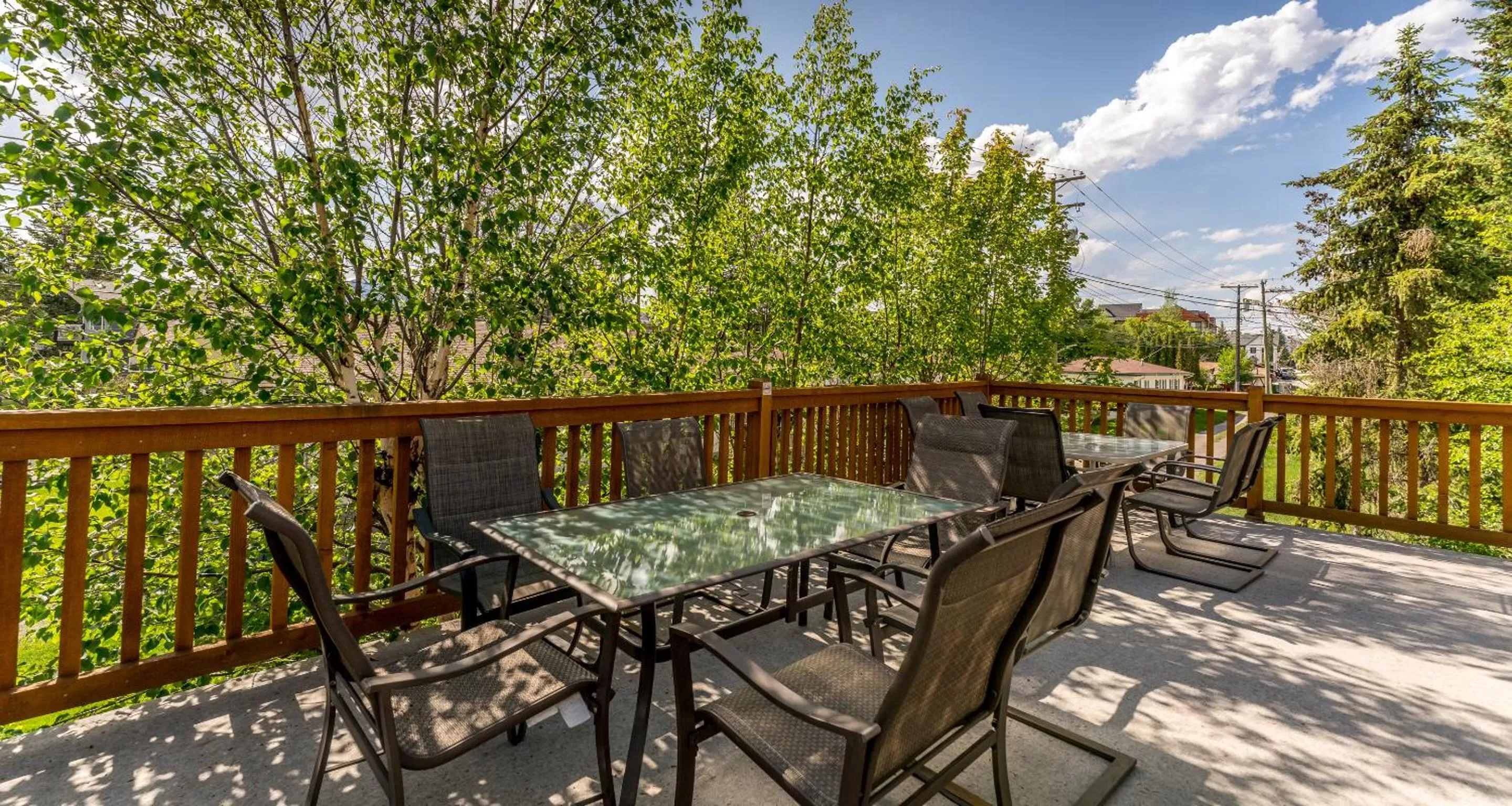 Patio in Cedar Motel