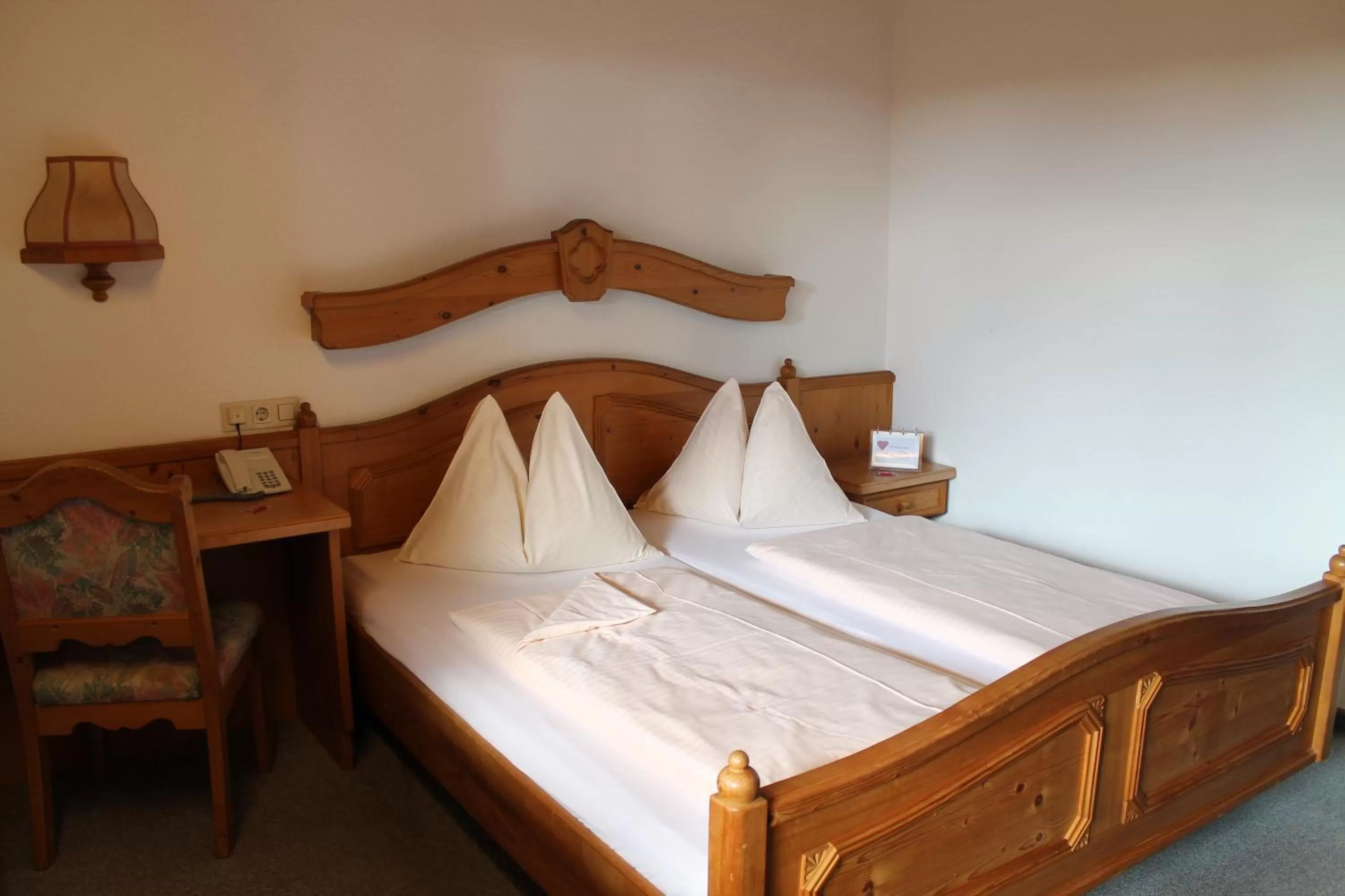 Bed in Hotel Restaurant Schwartz