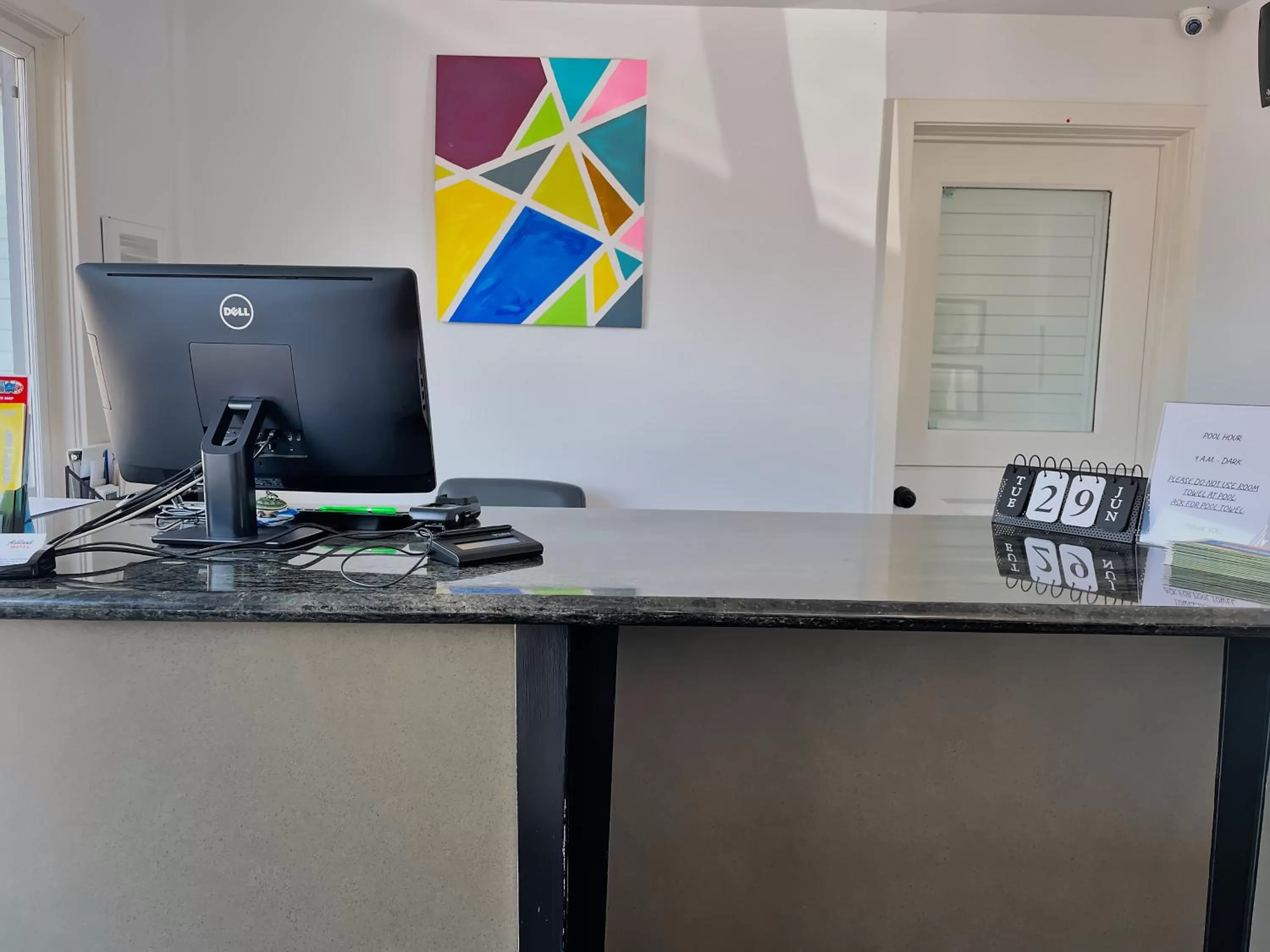 Lobby or reception in Ashland Motel - Oregon