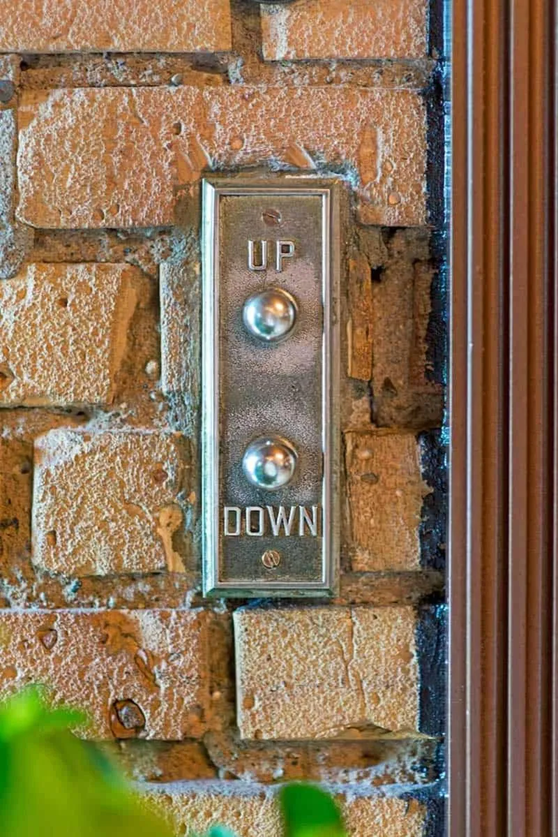 elevator in Nicollet Island Inn