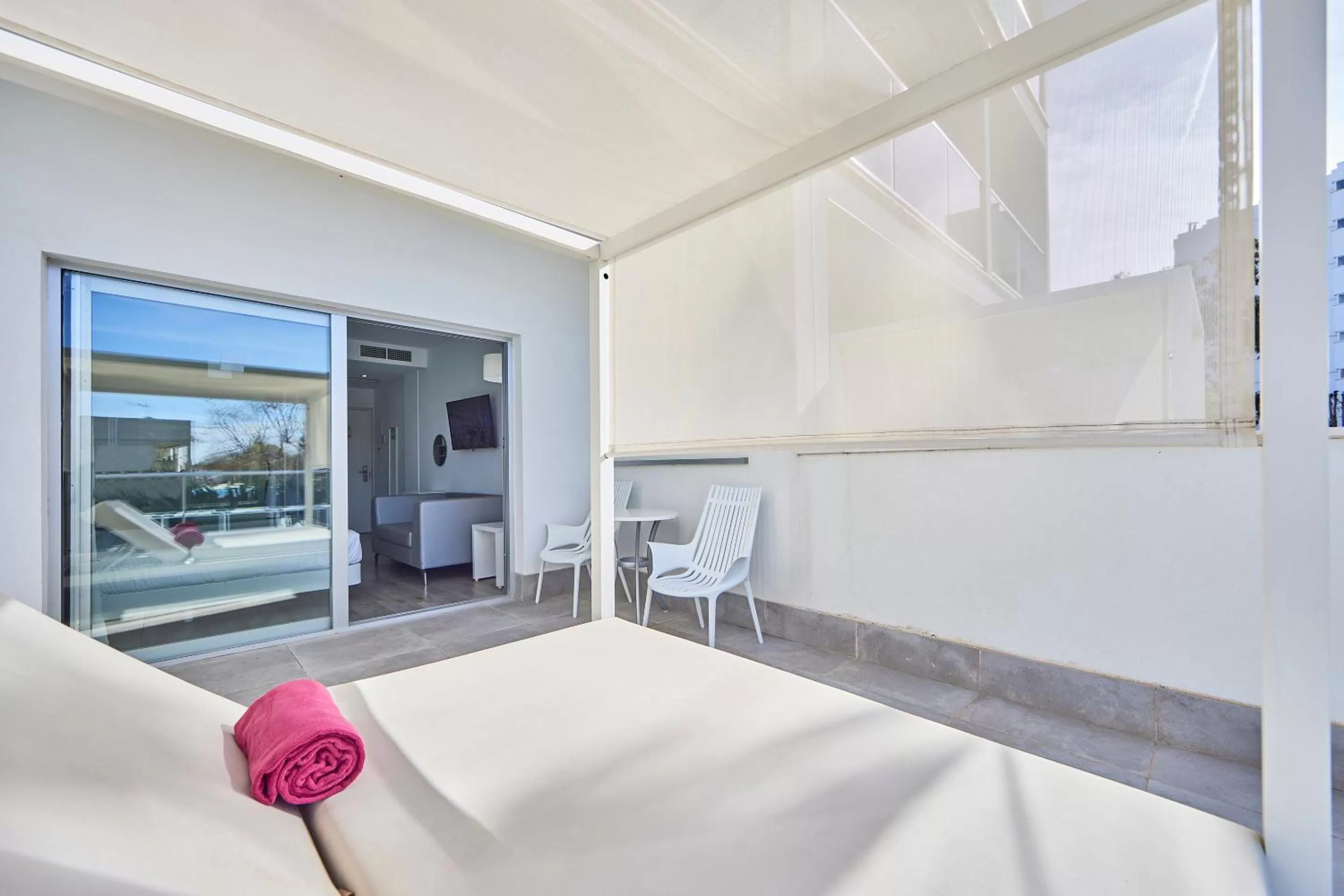 Balcony/Terrace, Bed in Hotel Astoria Playa Adults Only 4* Sup