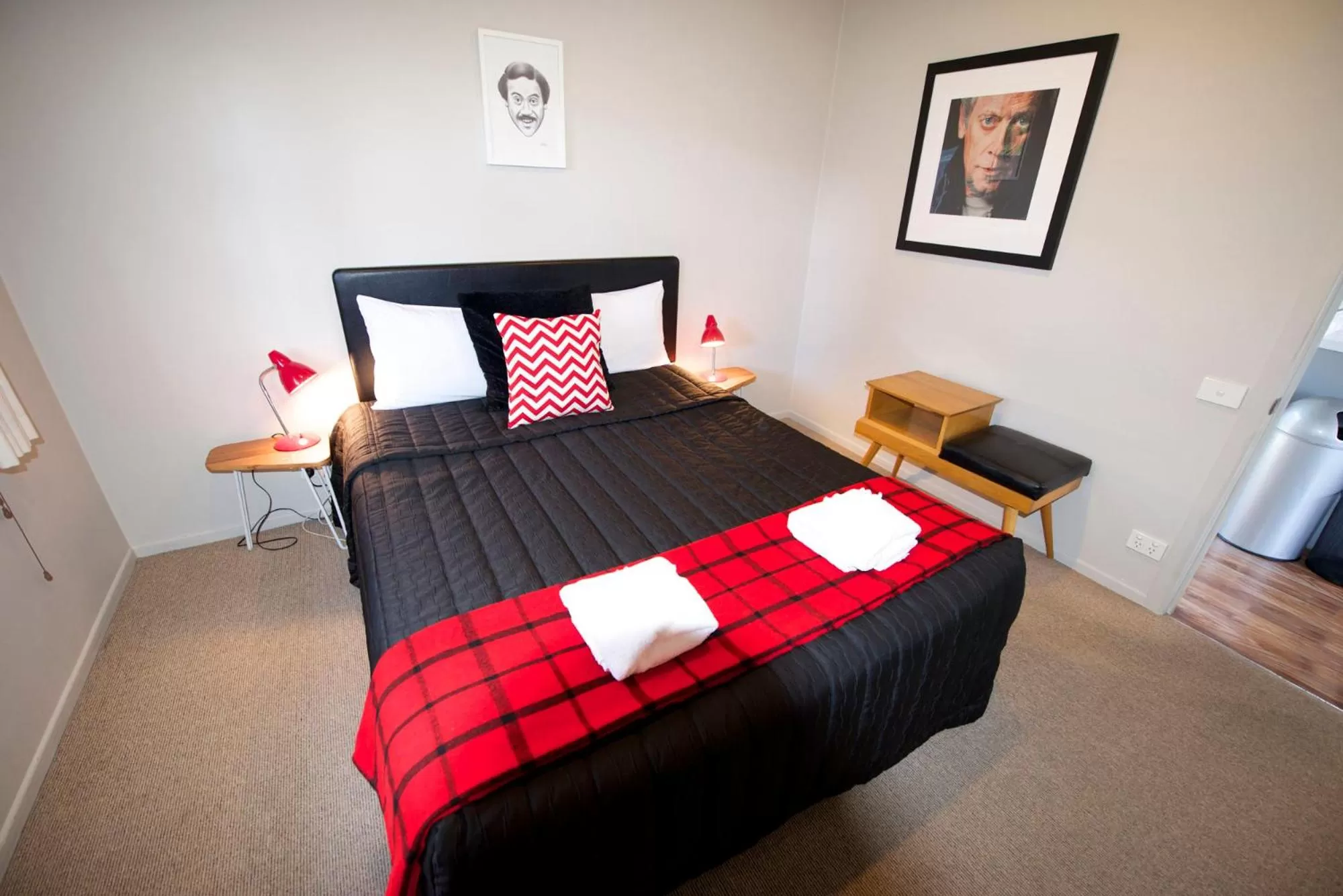 Bed in The Lake Motel