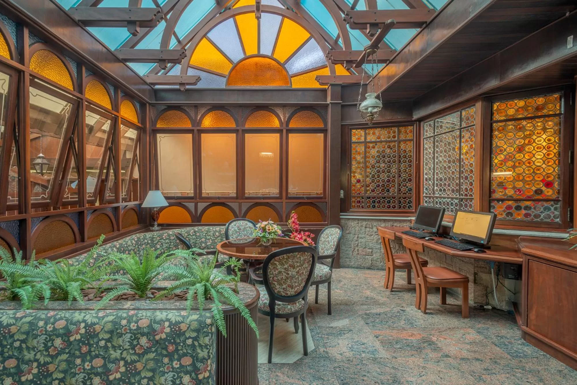 Lobby or reception in Hotel Glória Blumenau