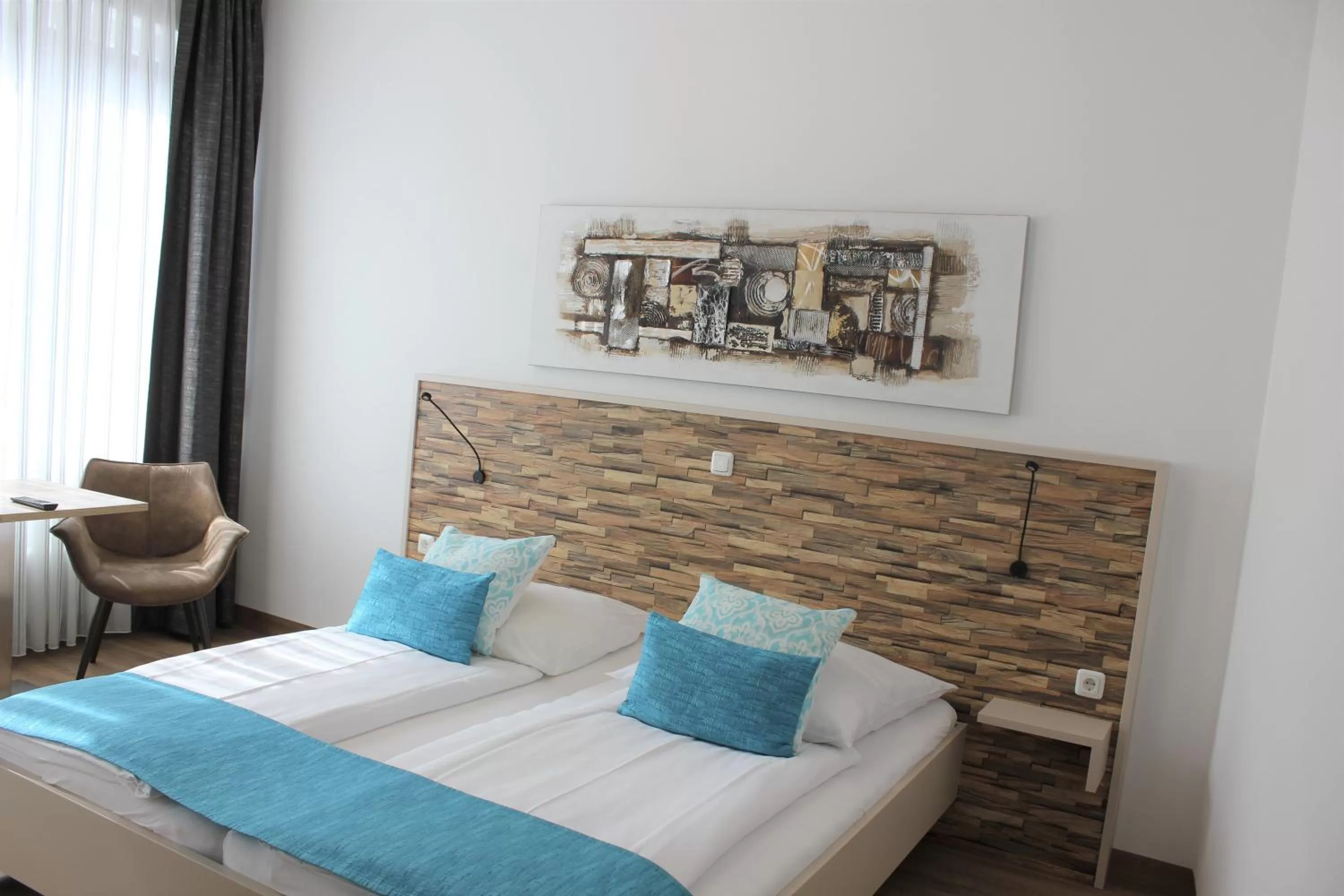 Photo of the whole room, Bed in Am Blumenhaus