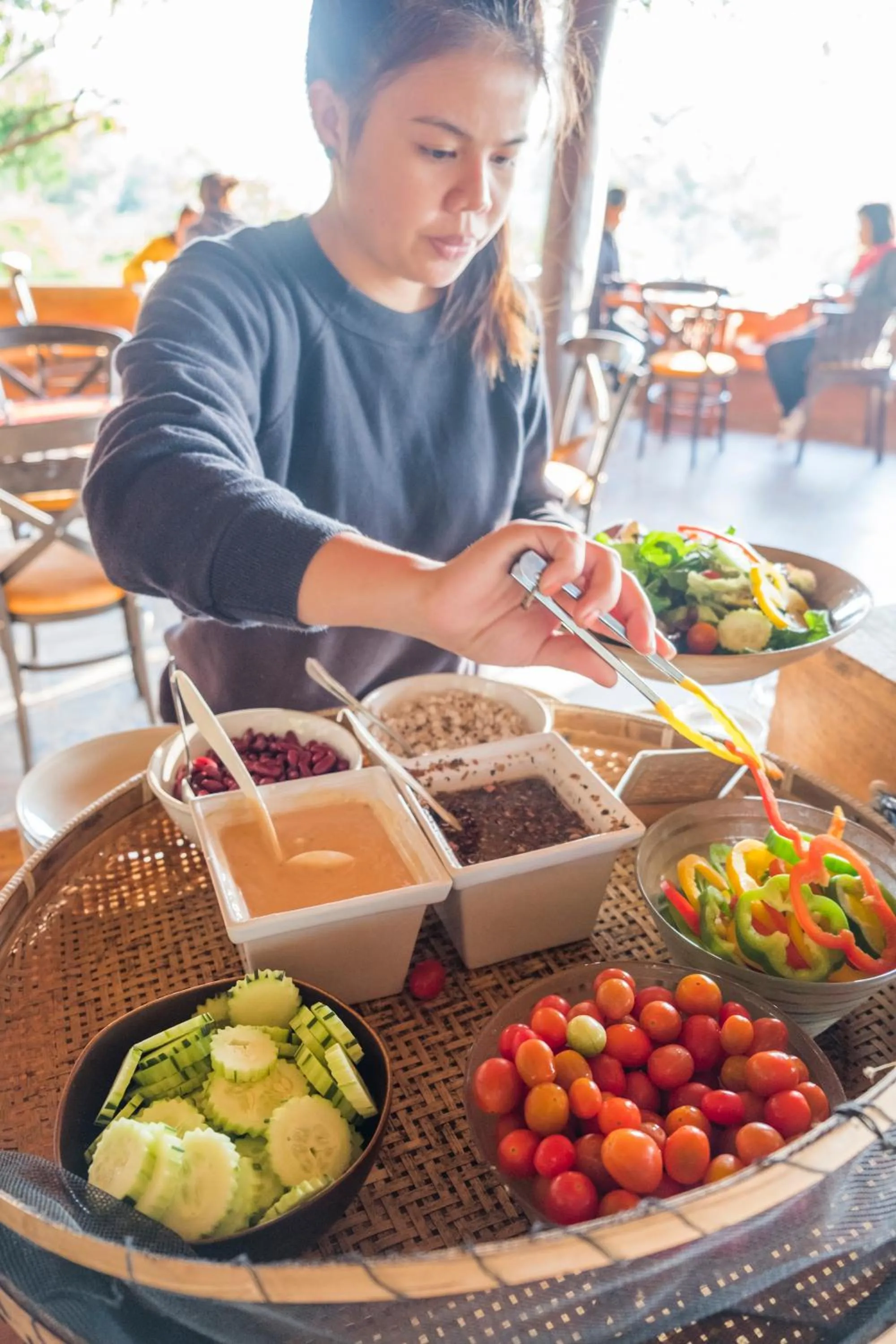 Buffet breakfast in Phu Chaisai Chiang Rai Mountain Resort