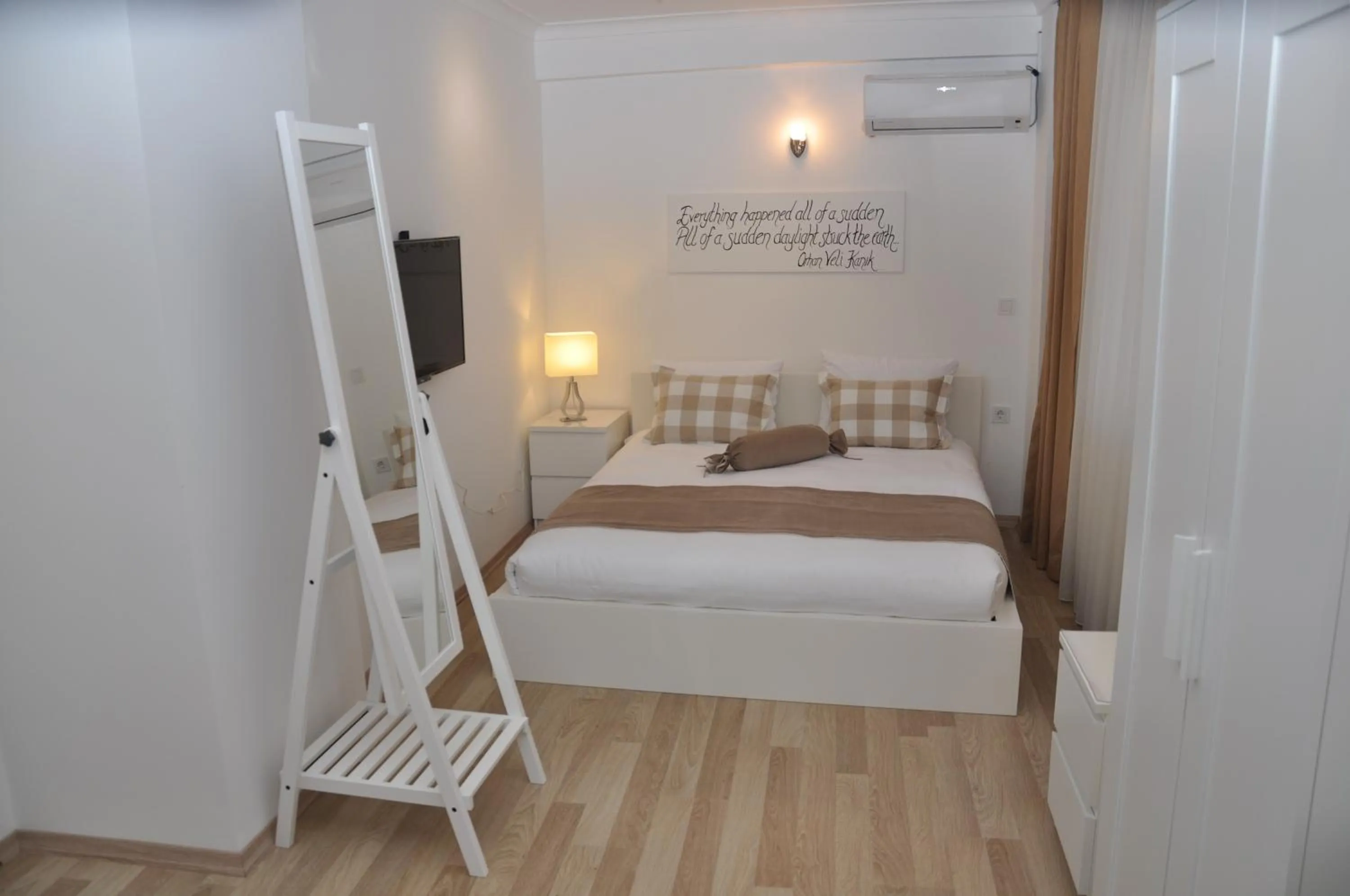 Bed in The Print House Hotel