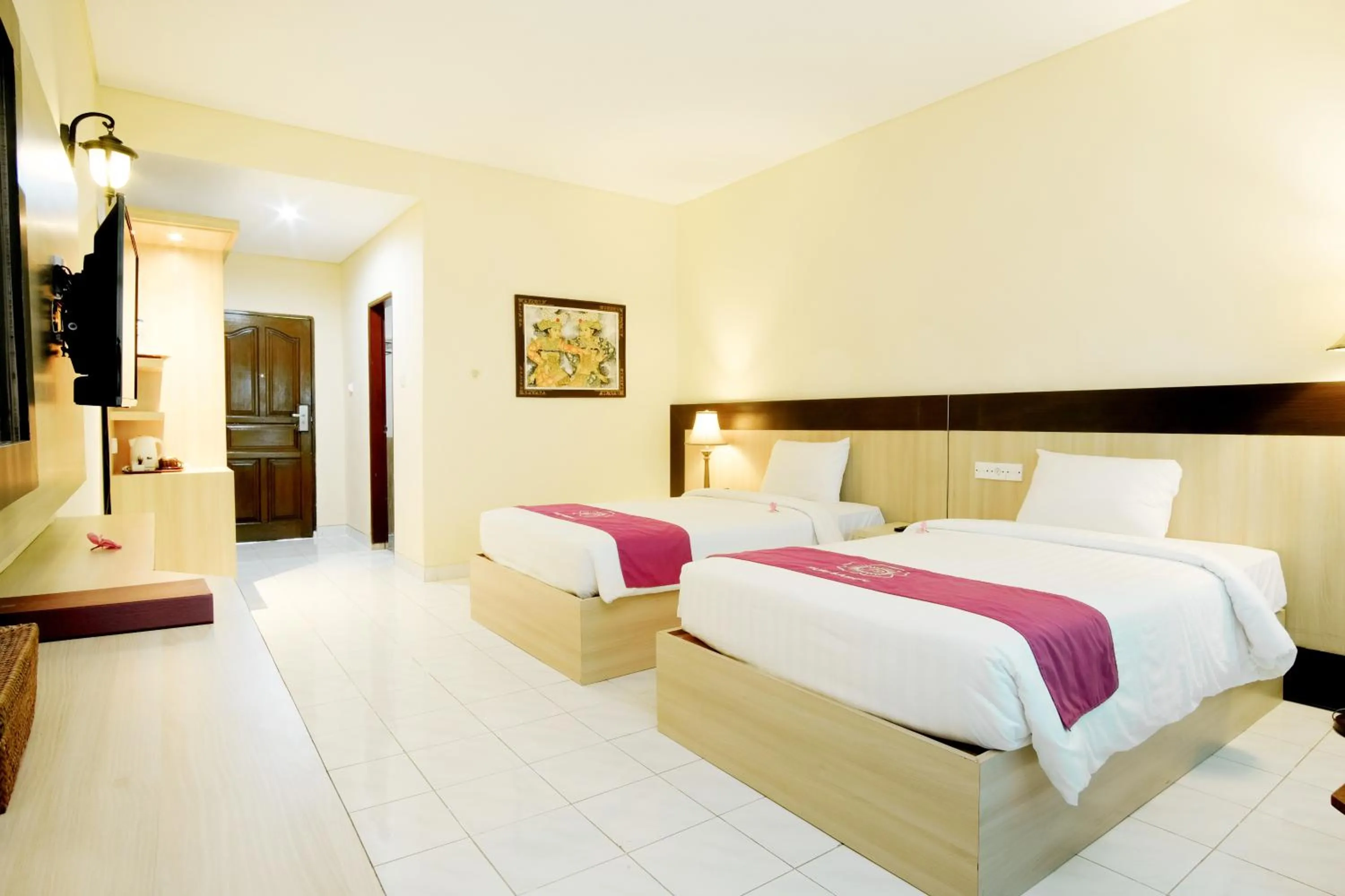 Bedroom, Bed in Puri Saron Senggigi Hotel