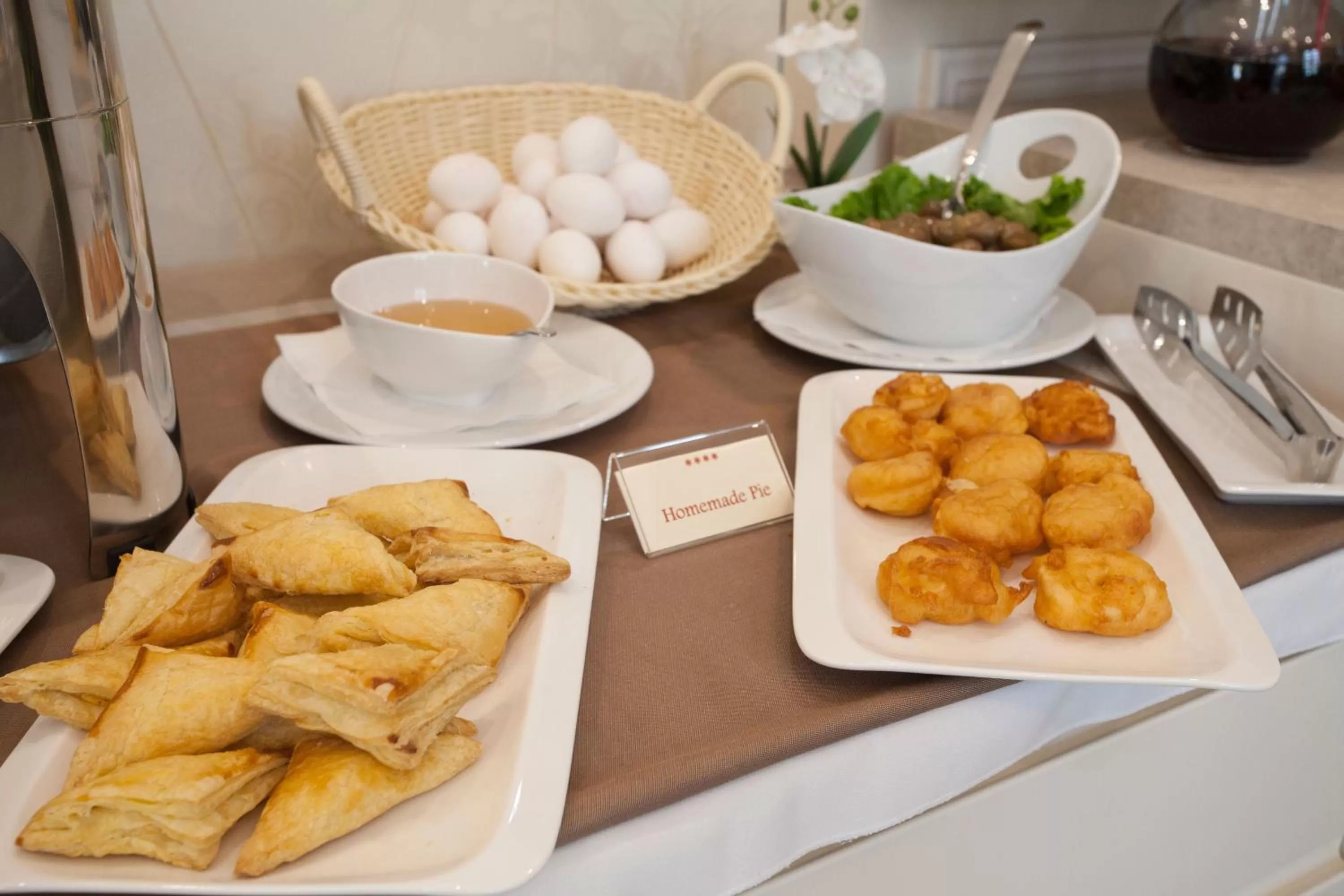 American breakfast in Hotel Colosseo Tirana