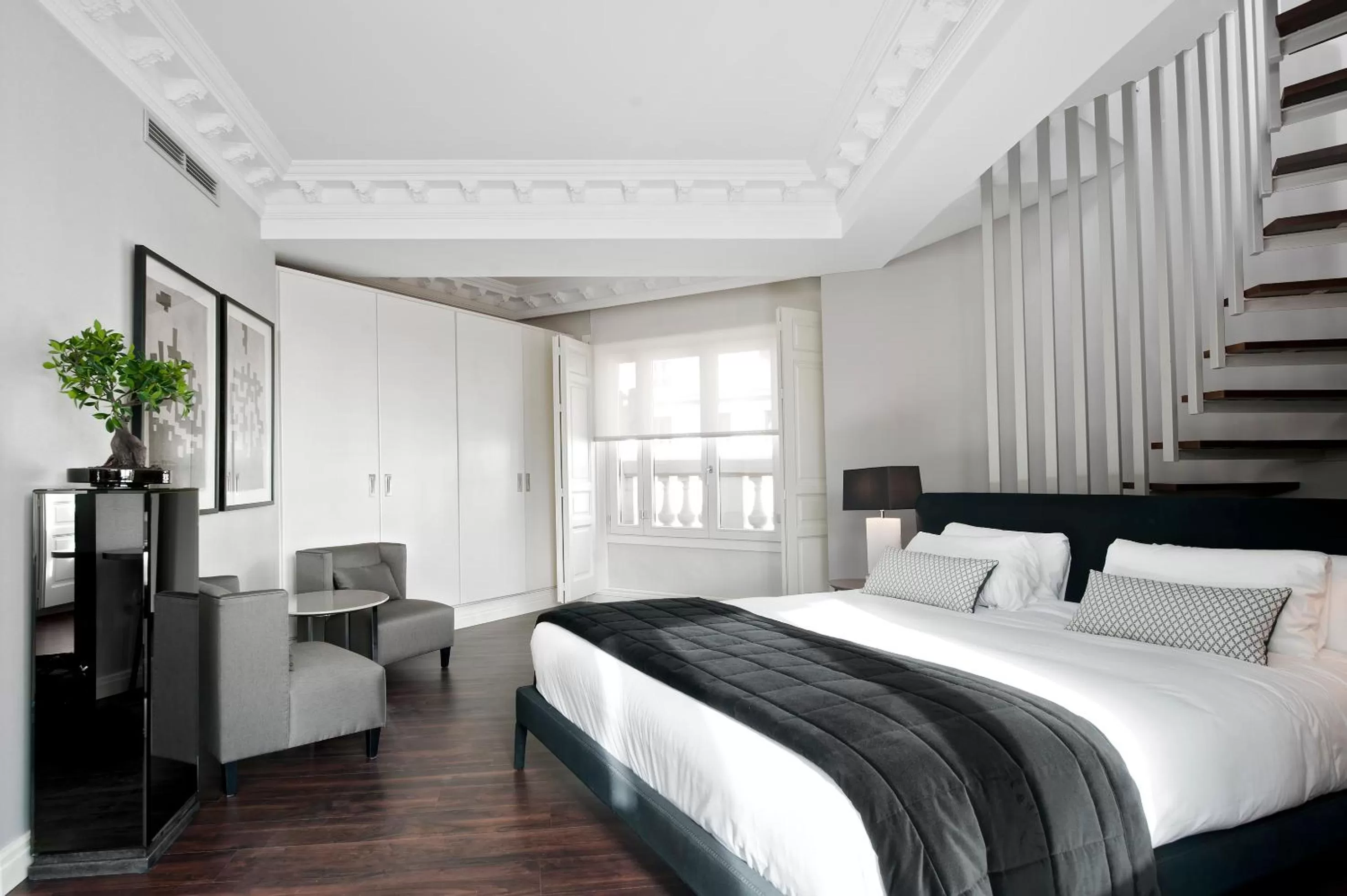 Bedroom, Bed in Hotel Sardinero Madrid