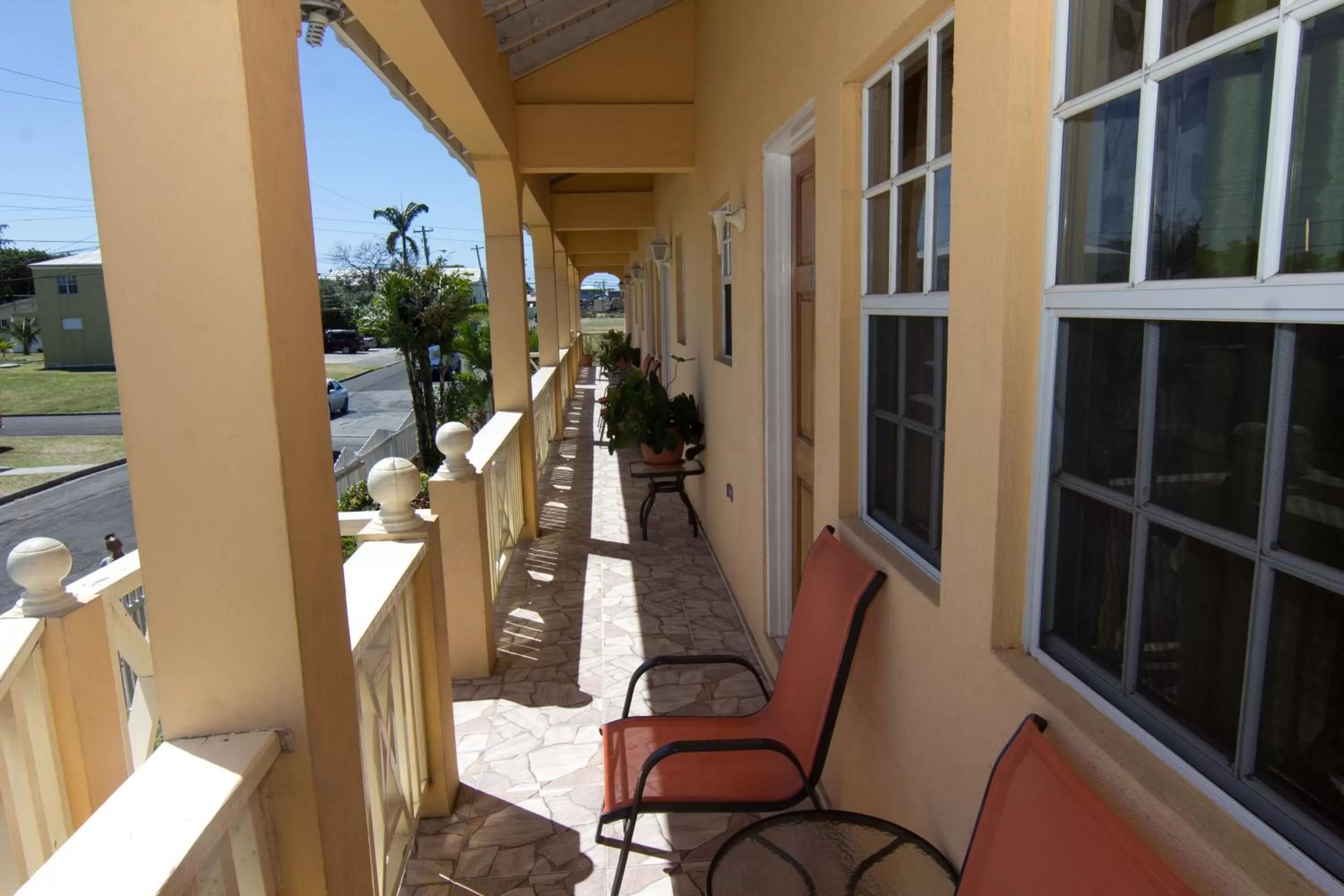 Patio in Connie's Comfort Suites