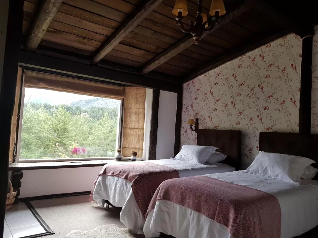 Bed in The Patagonian Lodge