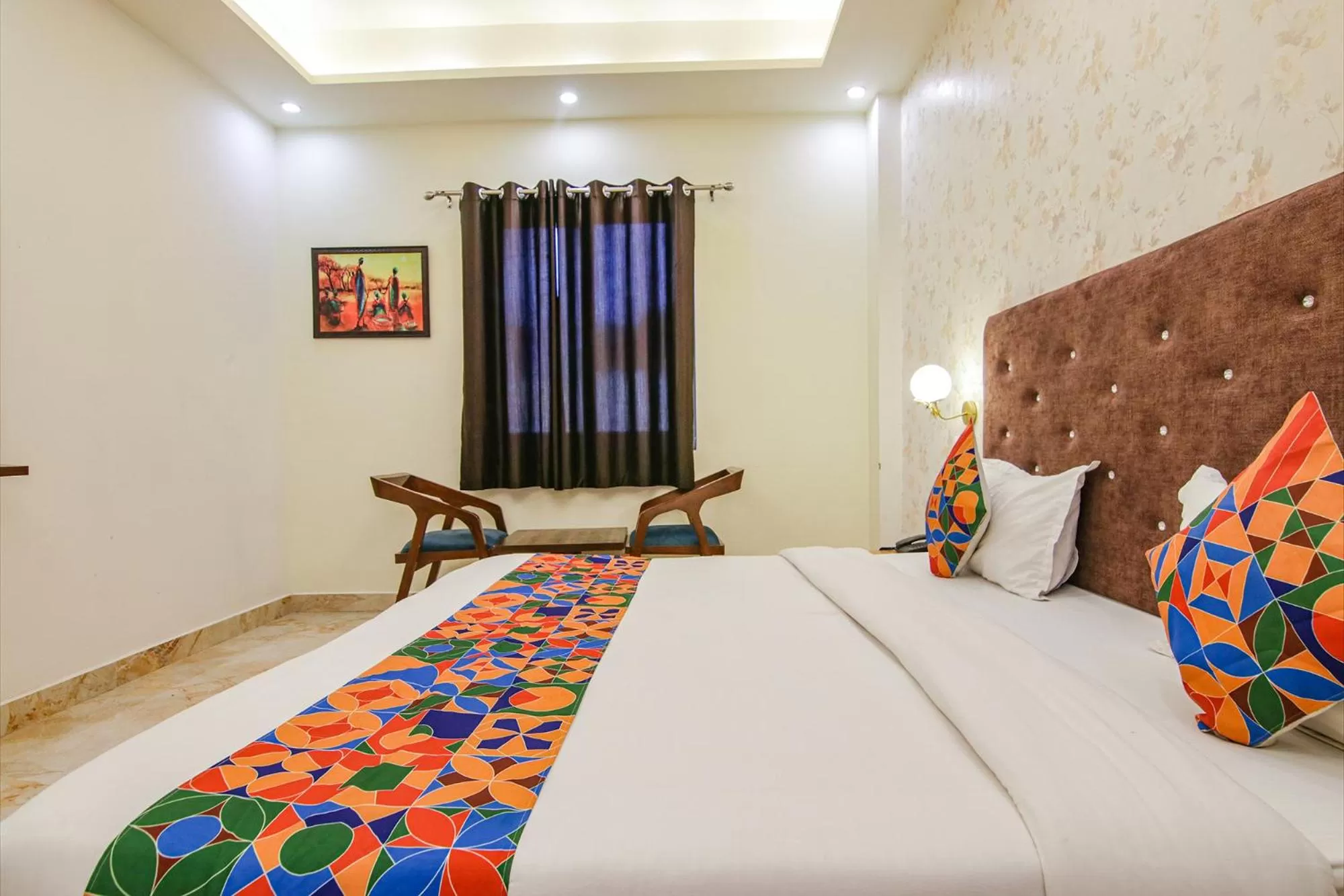 Bed in FabHotel Crown Star