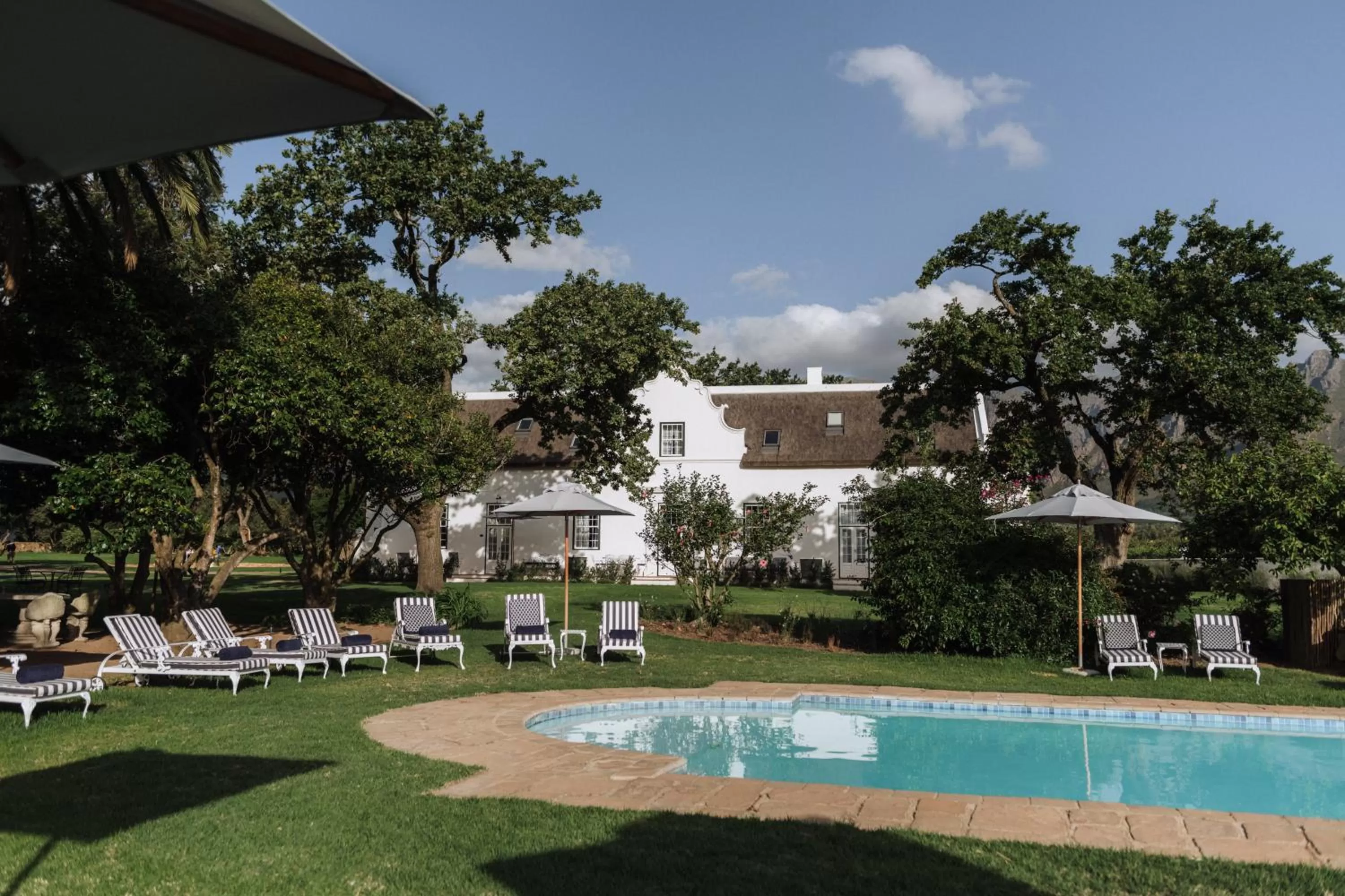 Pool view in Adara Palmiet Valley Luxurious Boutique Farm Hotel