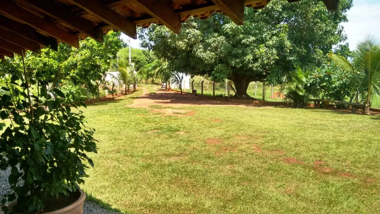 Garden view in Pousada Sorocabana