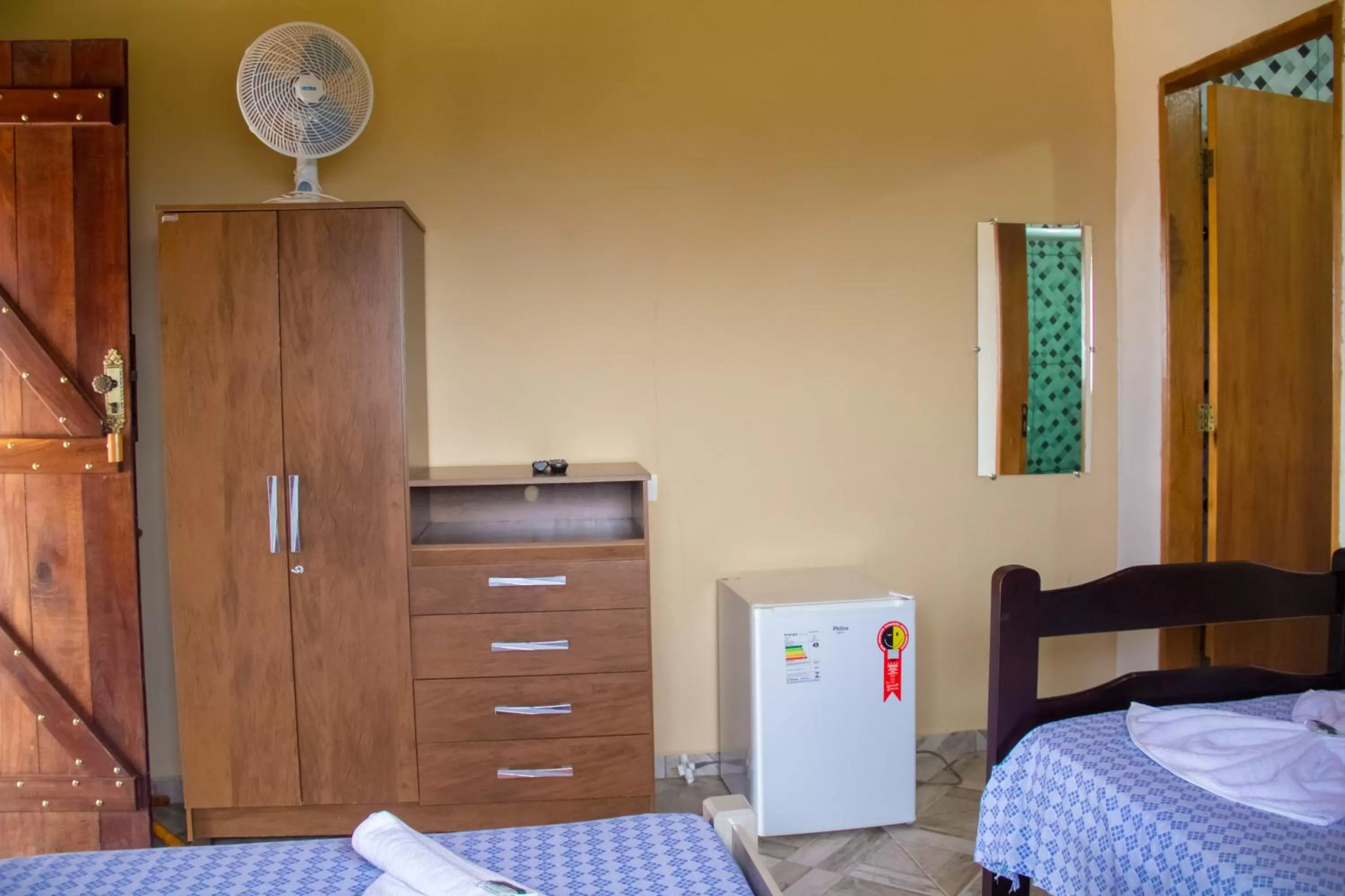 Bed in Pousada e Chales Por do Sol