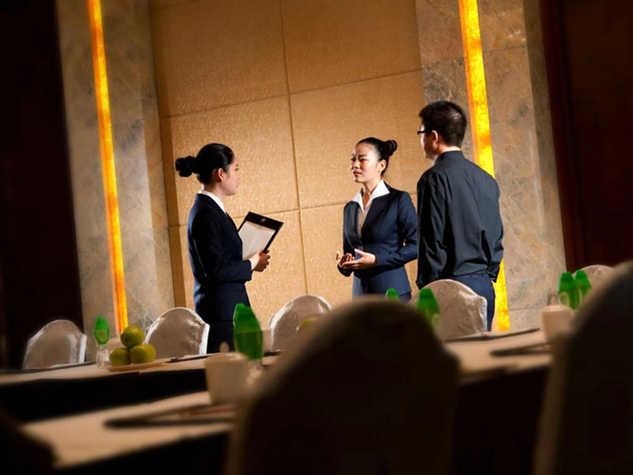 Staff in HJ International Hotel