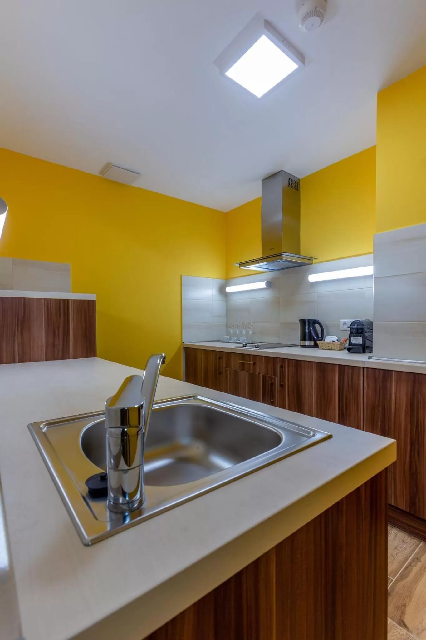 Kitchen or kitchenette in Hostel Mayer Superior Veszprém