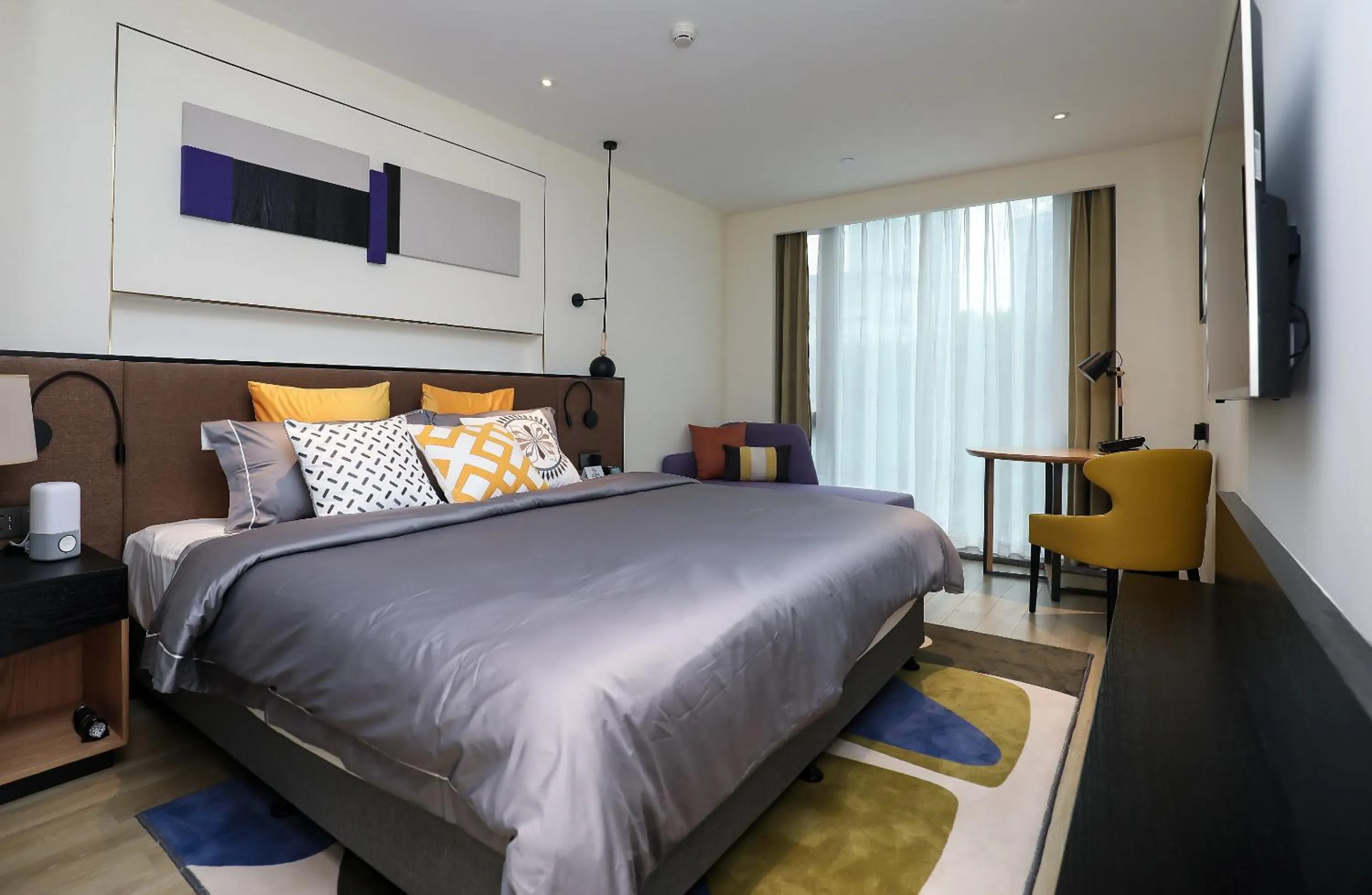 Bedroom, Bed in Citadines Gaoke Liangjiang Chongqing