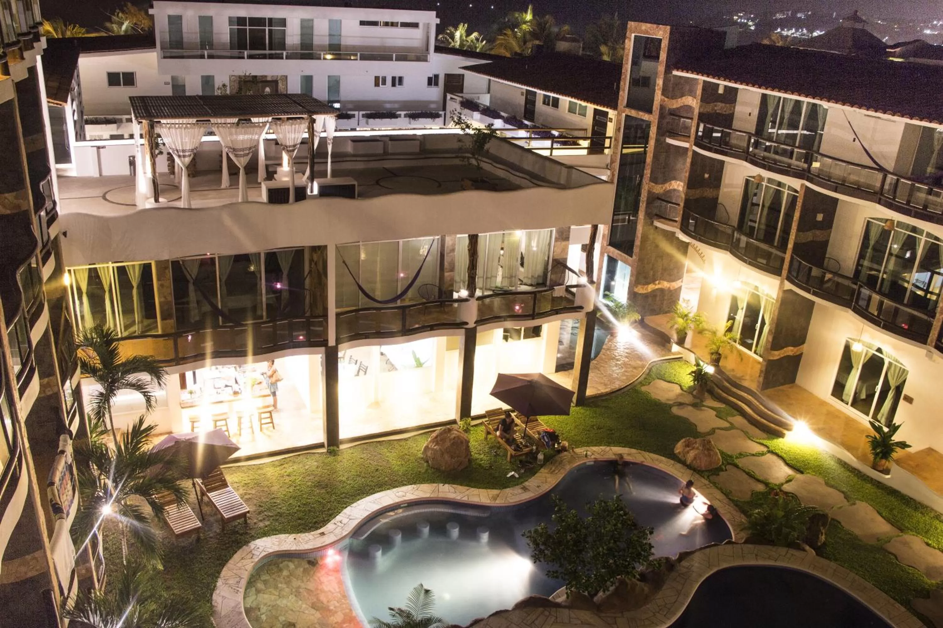 Bird's eye view in Hotel Rockaway