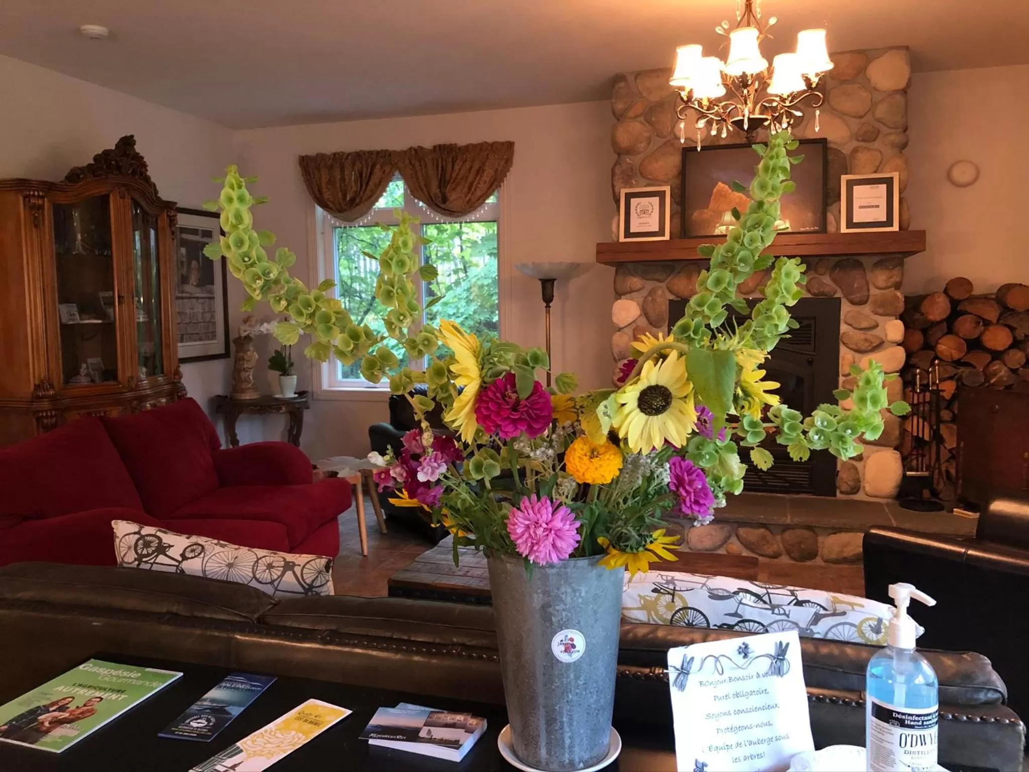 Living room in Auberge Sous les Arbres