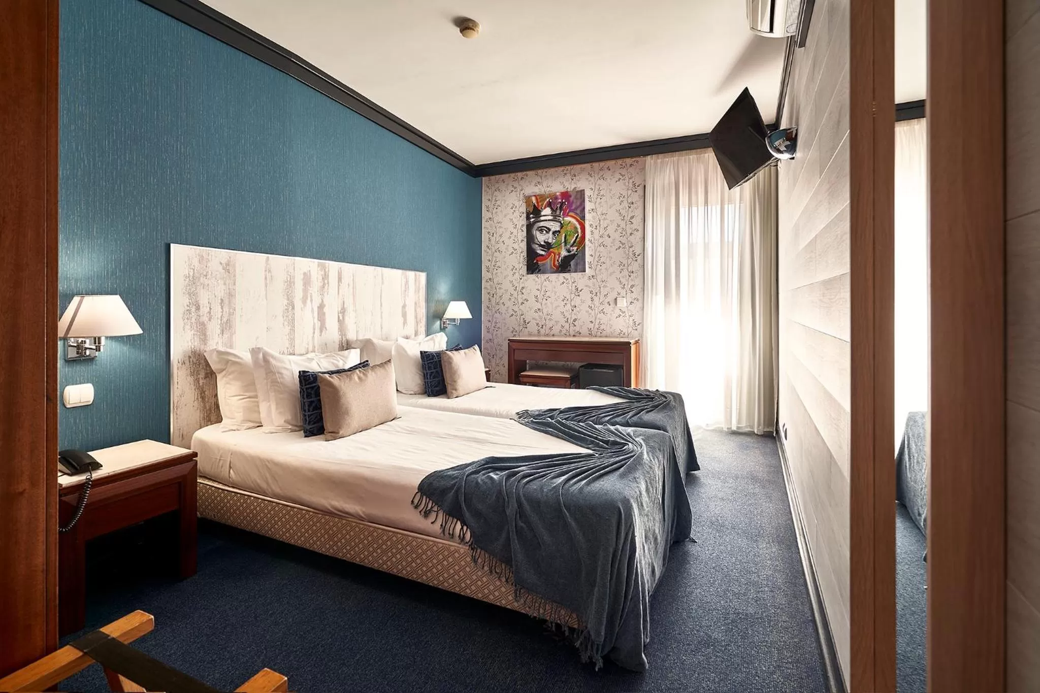 Bed in Galeria Suite Hotel