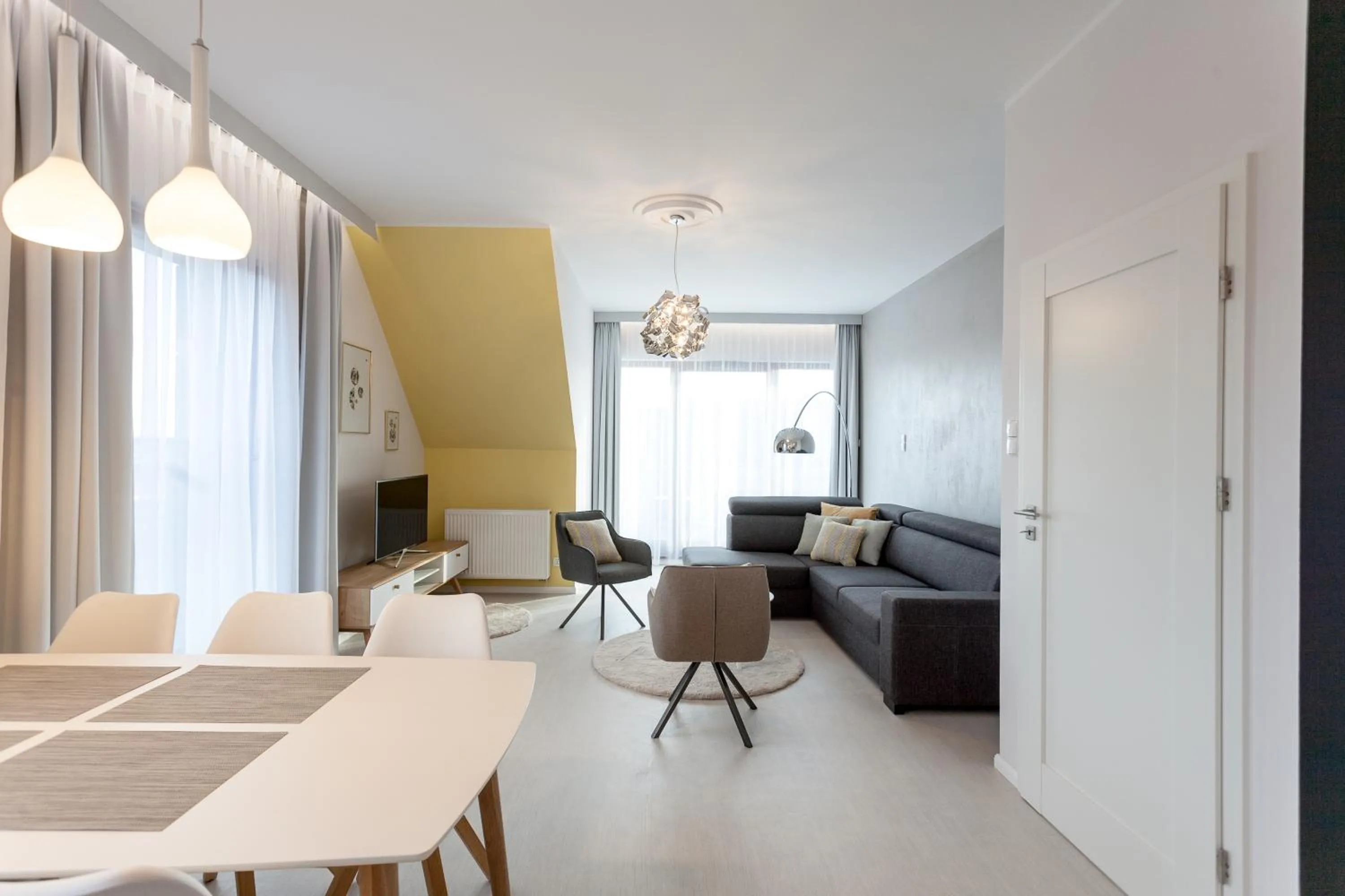 Living room in GRANO APARTMENTS Gdańsk Motława SPA & Wellness