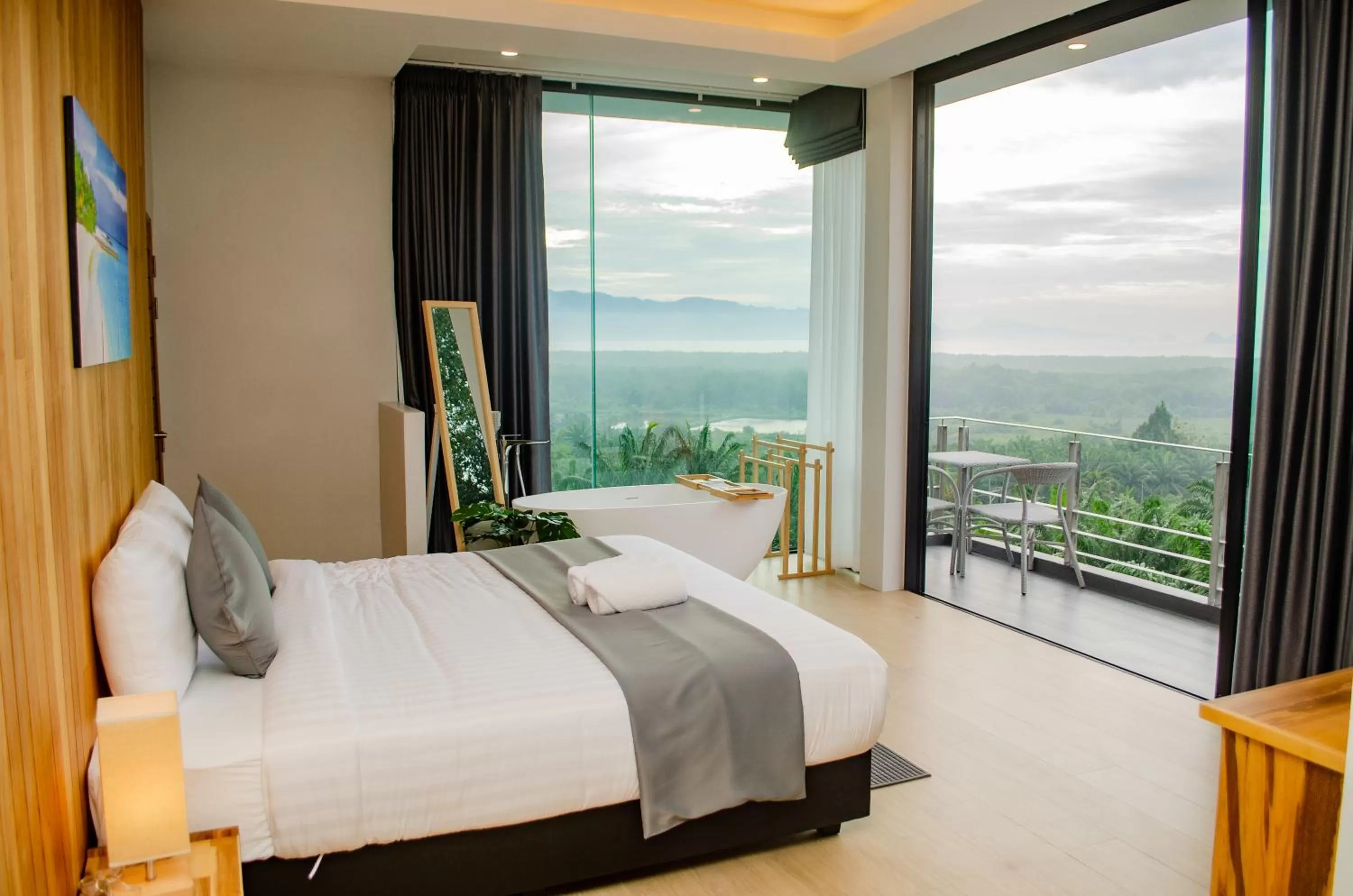 Bed in Ao Luek Panoramic Pool-SHA Plus