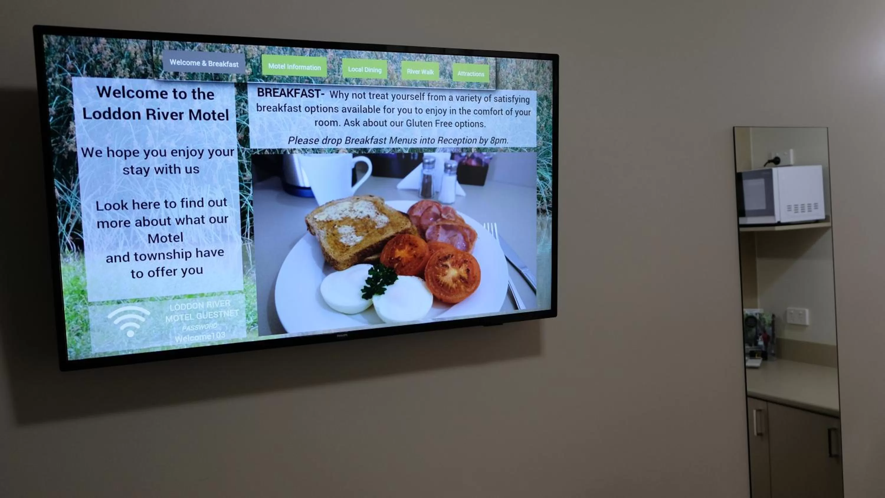 TV and multimedia in Loddon River Motel Kerang