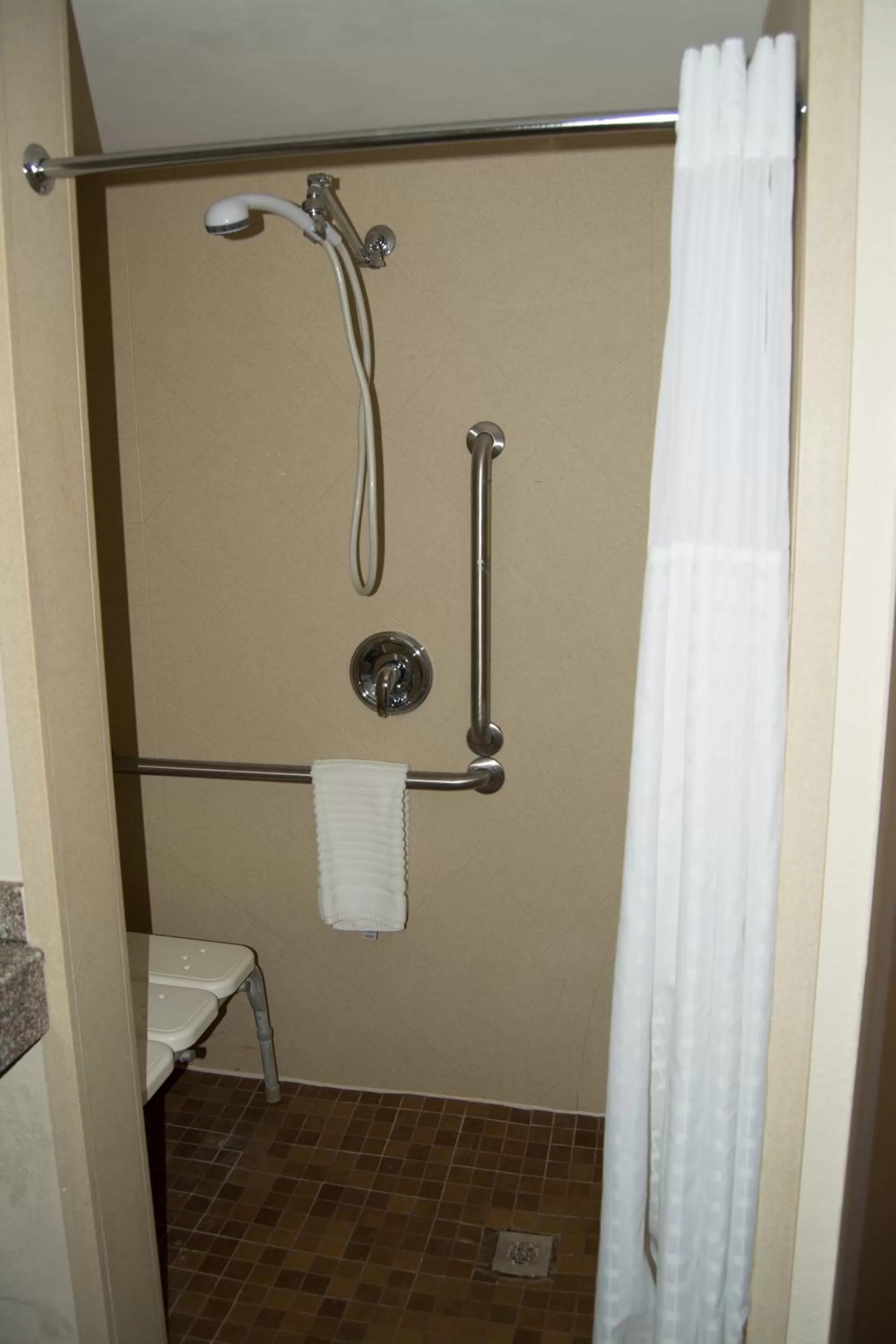 Shower in Comfort Inn & Suites Raphine - Lexington near I-81 and I-64