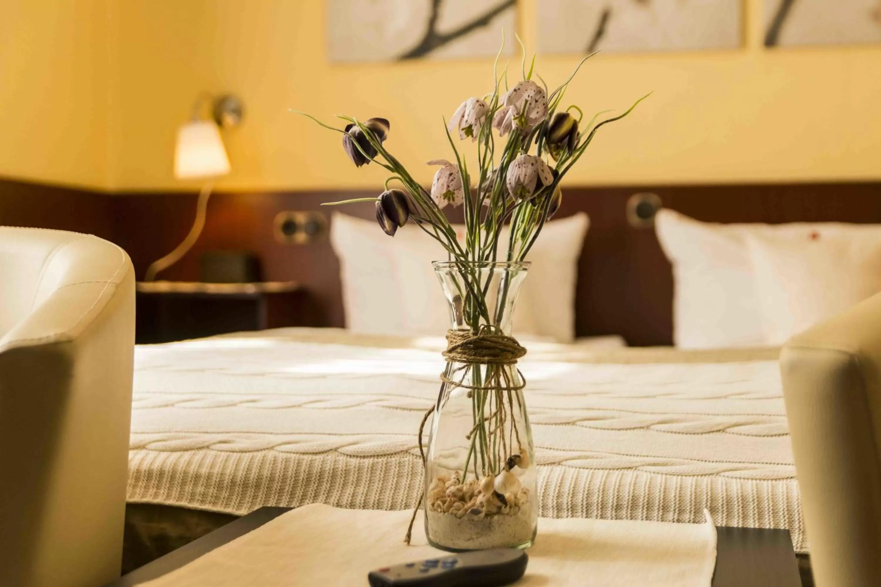 Decorative detail, Bed in Hotel Hanseatic