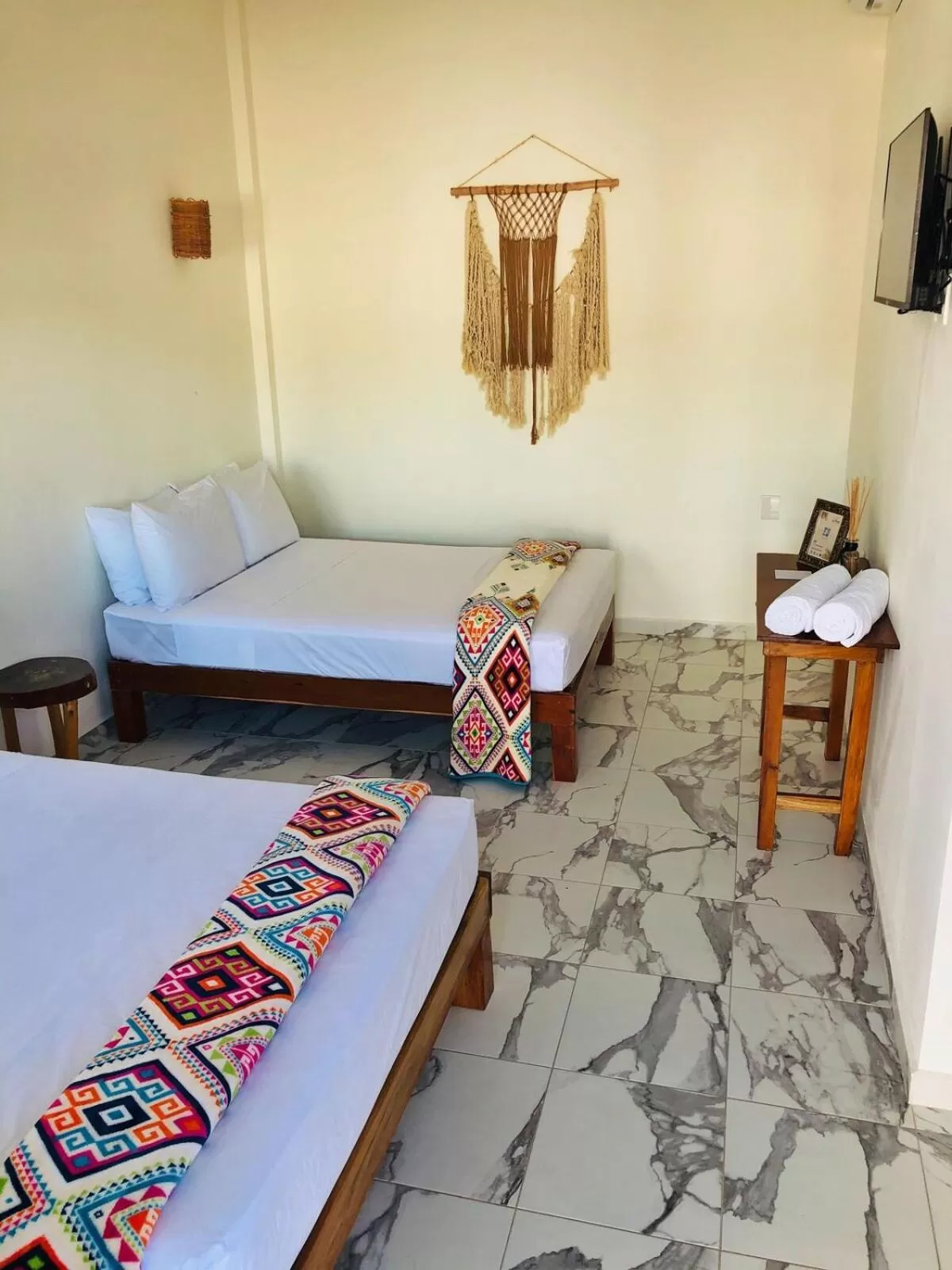 Bed in Los Arcos Hotel - TULUM