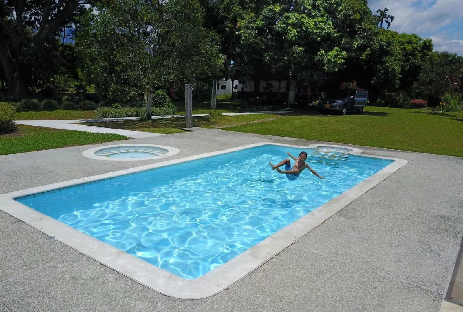 Swimming pool in Finca Hotel