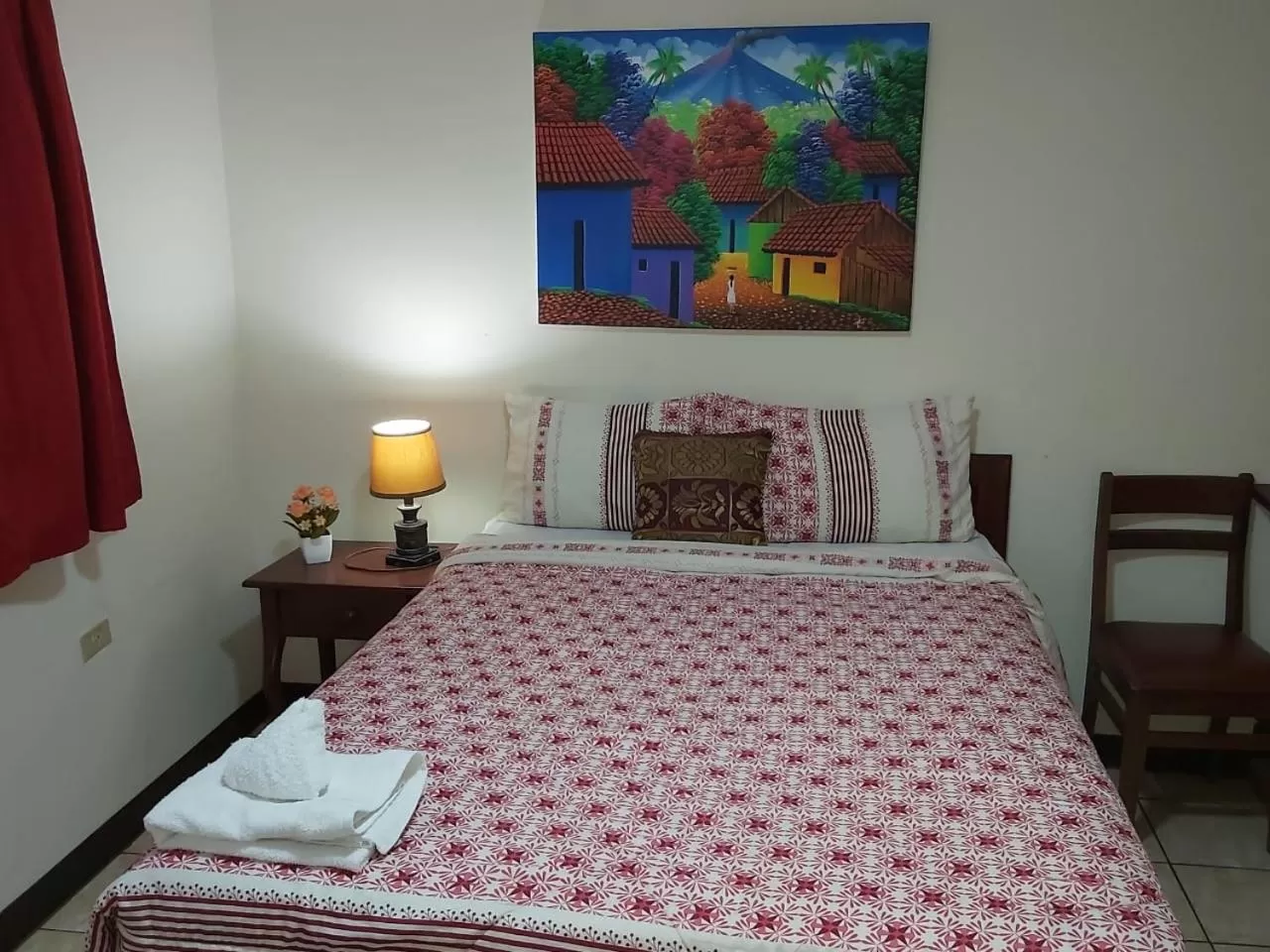 Bed in Hotel Villa Angelo