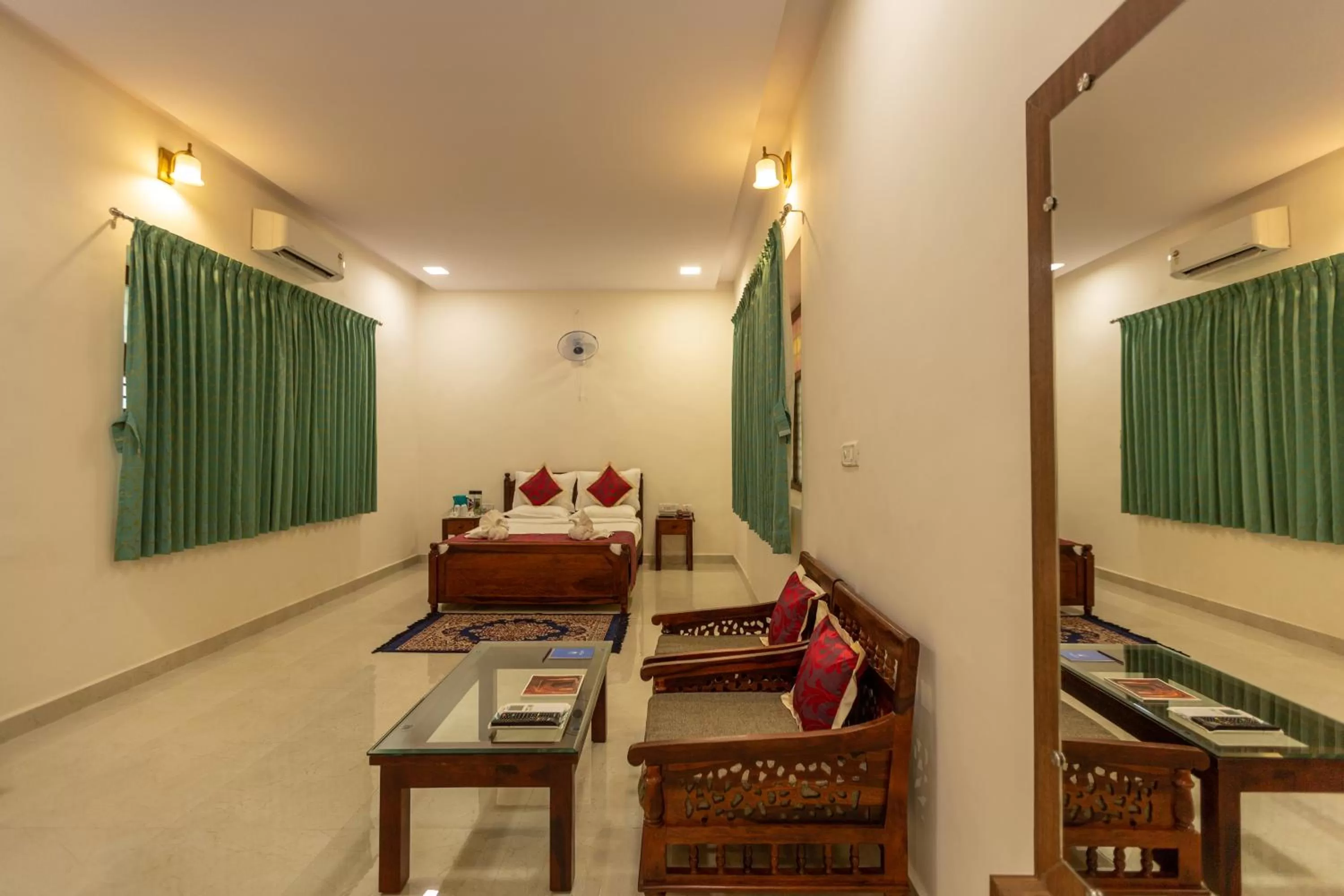 Bed in KSTDC Hotel Mayura Adilshahi Bijapur