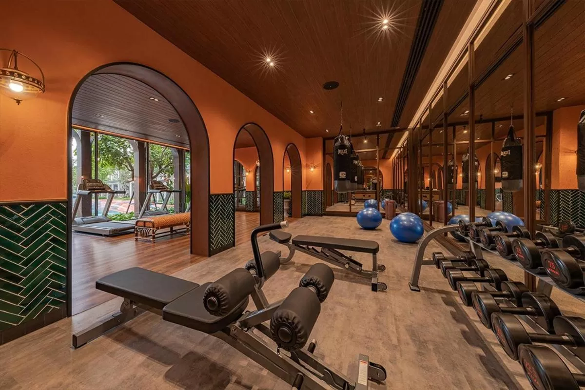 Fitness centre/facilities in Huahin mountain view room near the beach