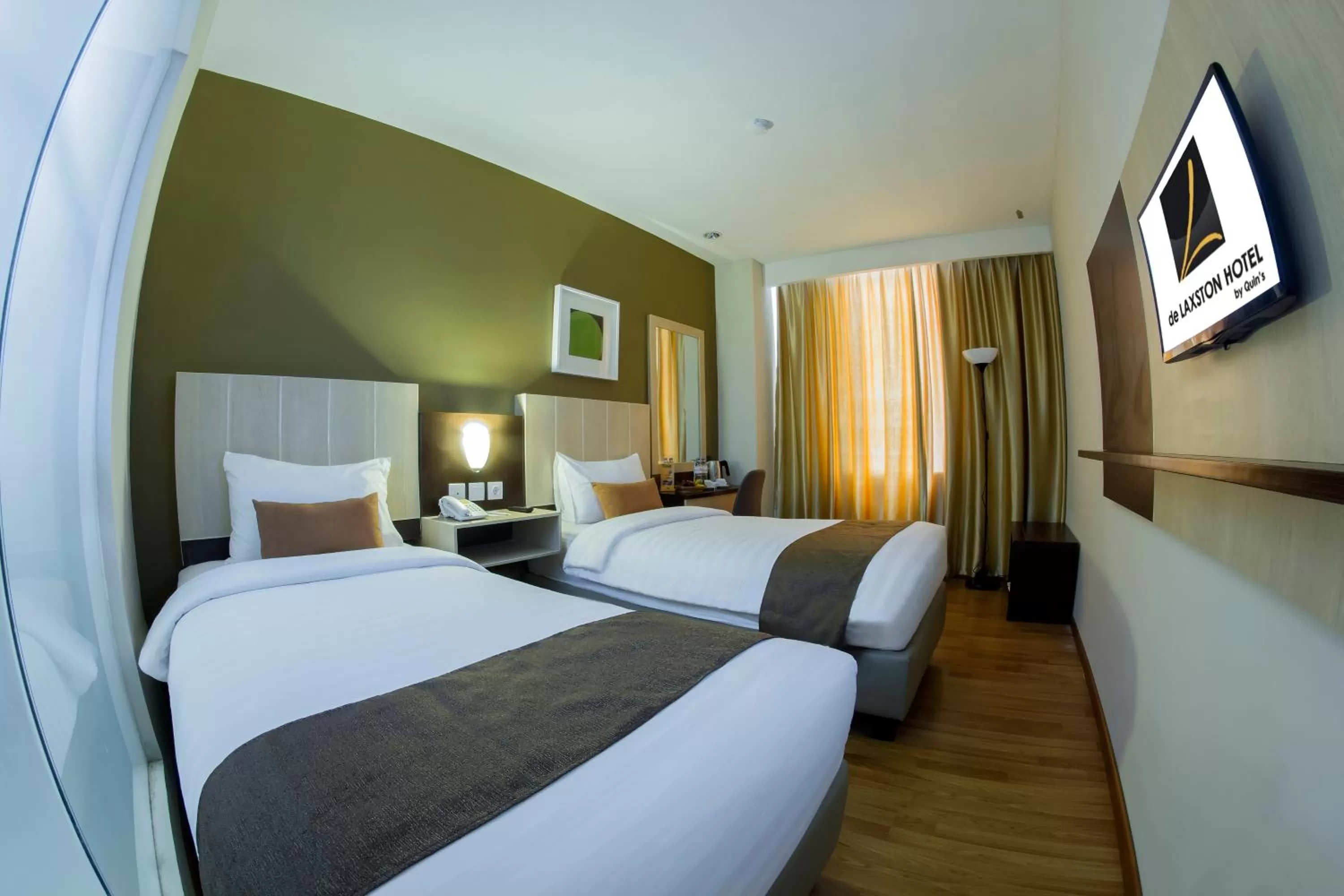 Bedroom, Bed in De Laxston Hotel Yogyakarta, Azana Hotels Collection