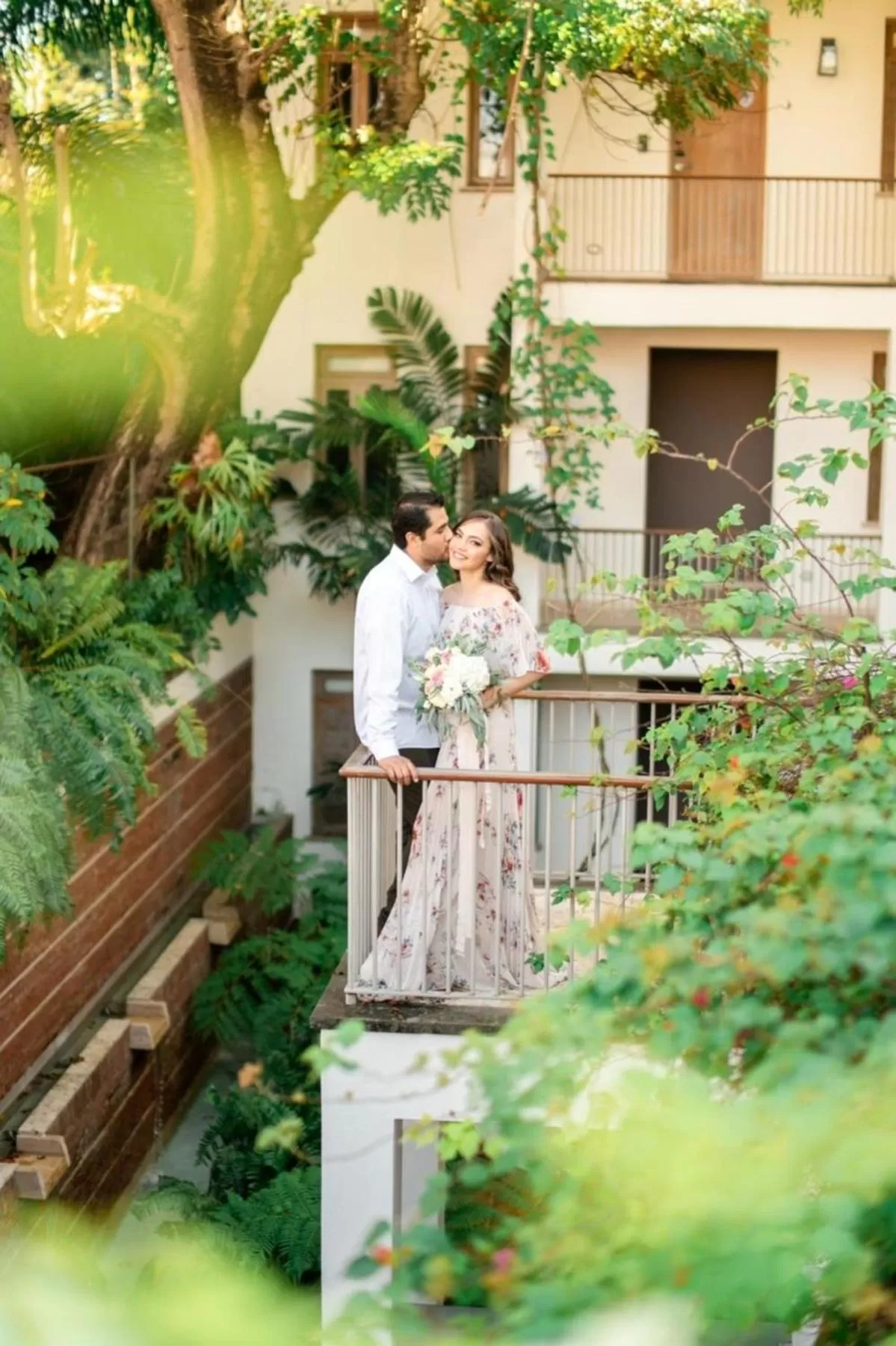 Garden view in Billini Hotel, Historic Luxury